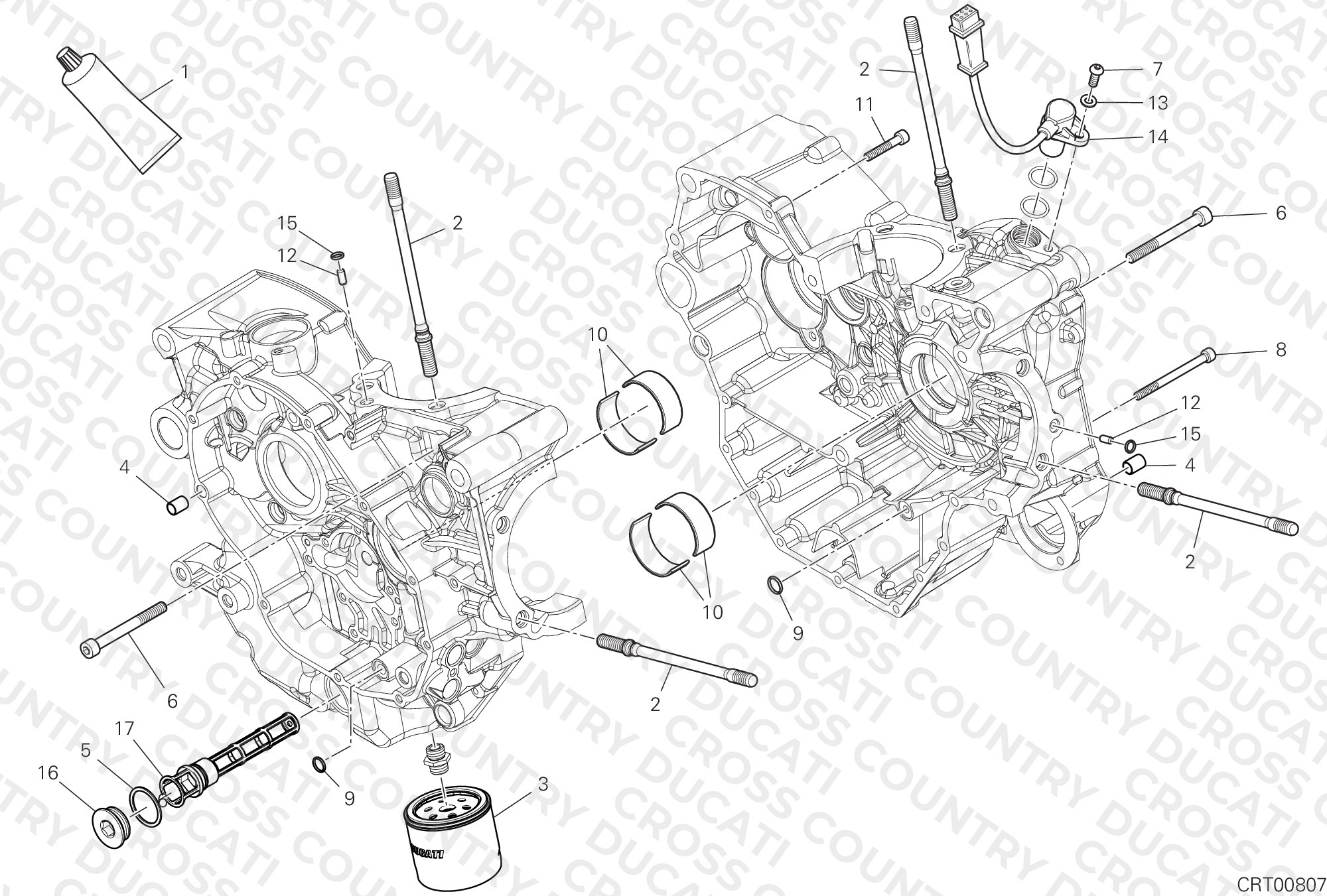 Half-Crankcases Pair