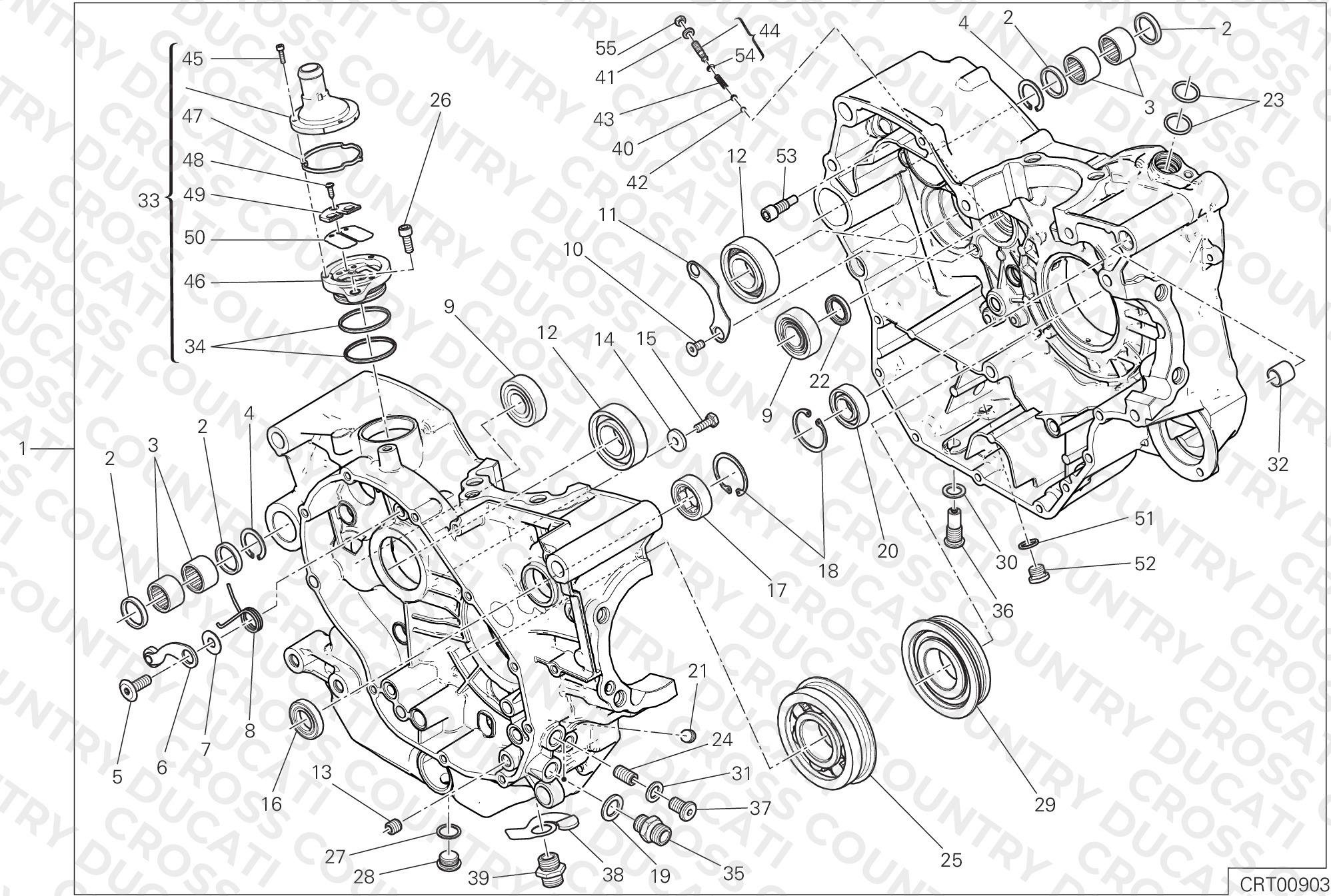 Half-Crankcases Pair