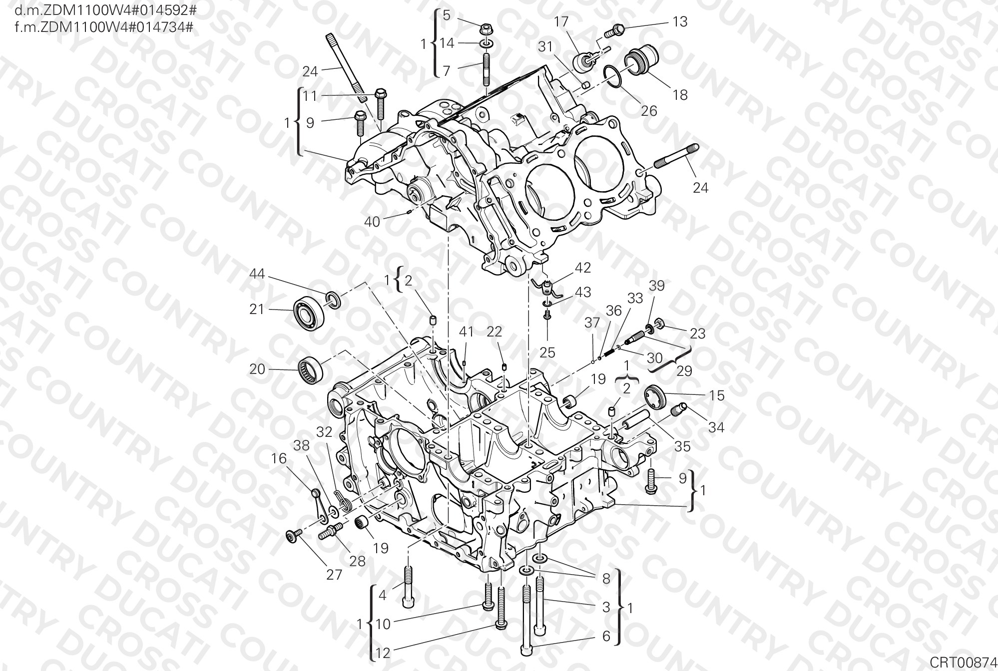 Half-Crankcases Pair