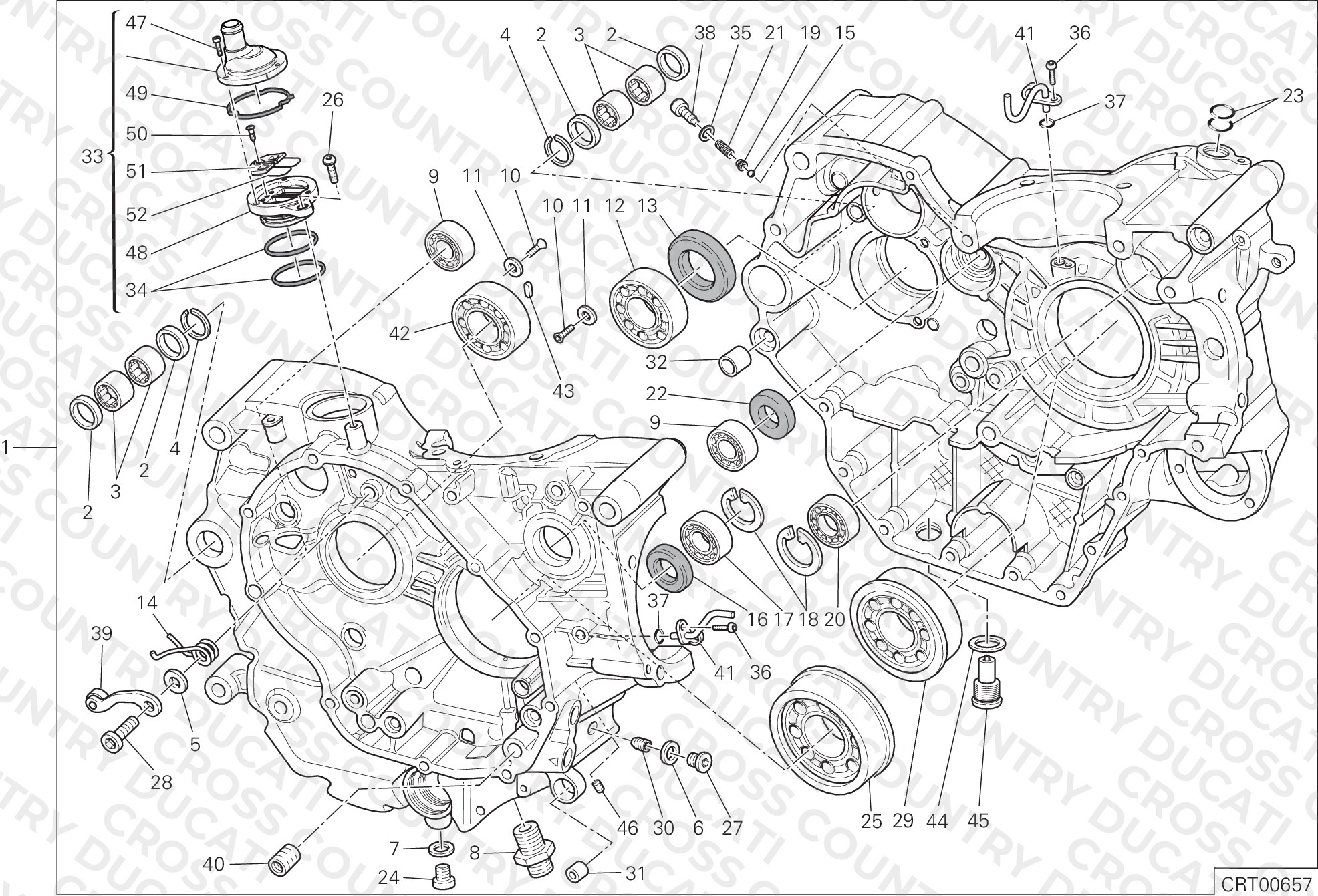 Half-Crankcases Pair