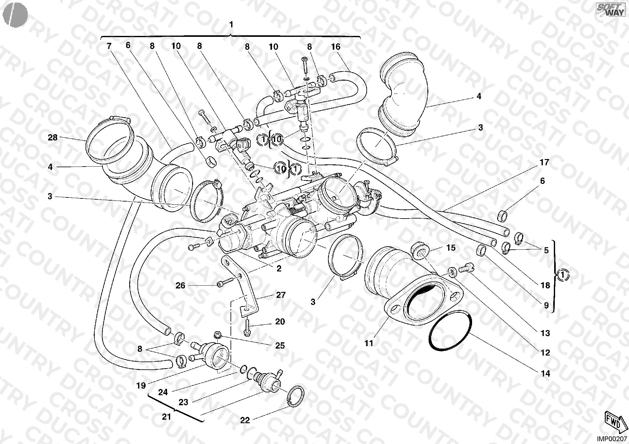 Throttle Body Aus, Sgp, Jpn, USA