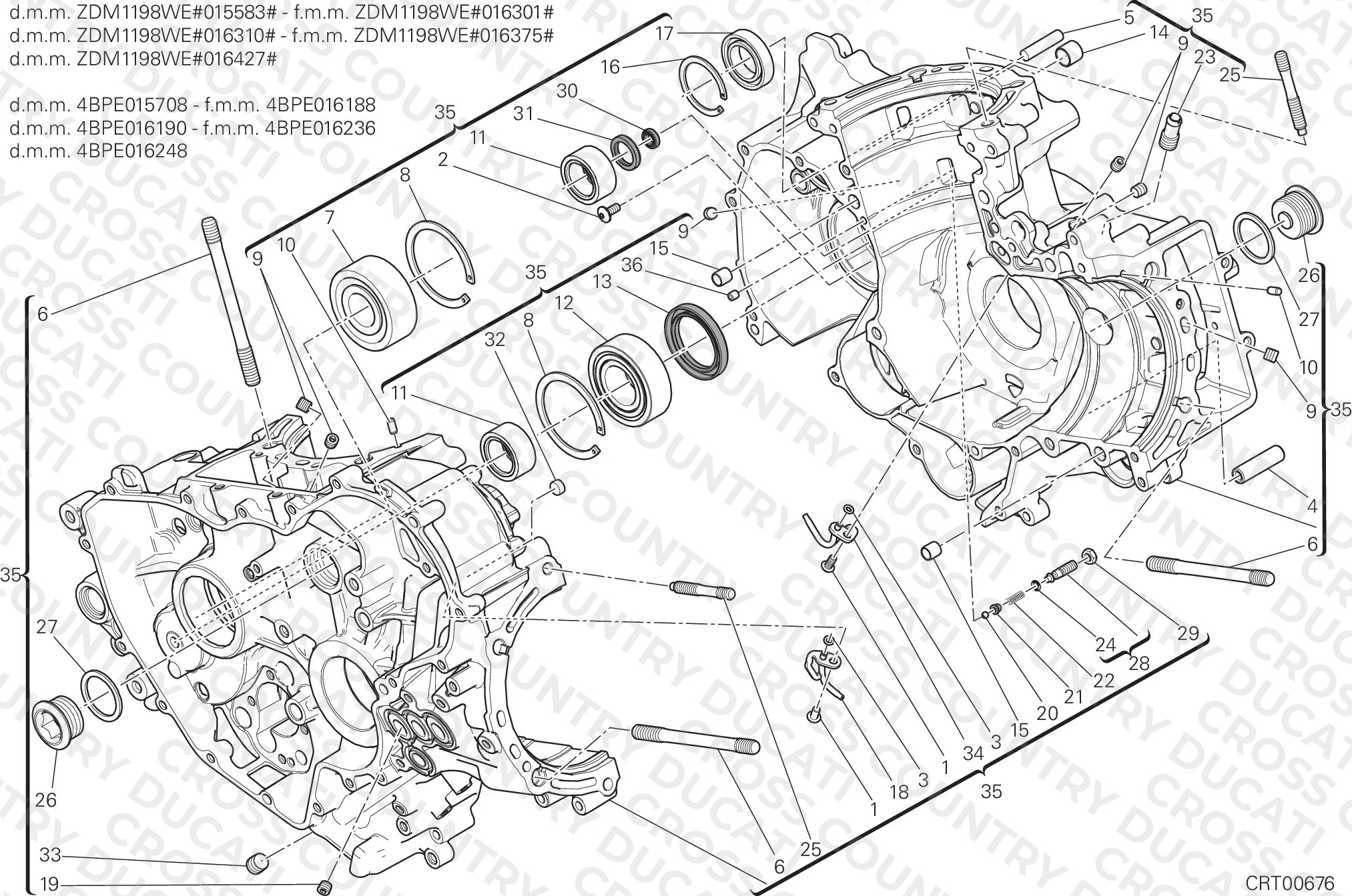 Half-Crankcases Pair