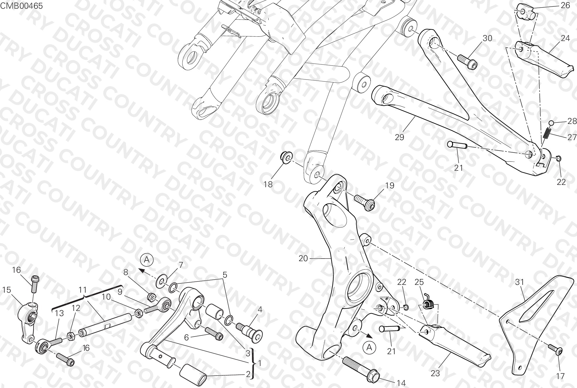 Footrests, Left