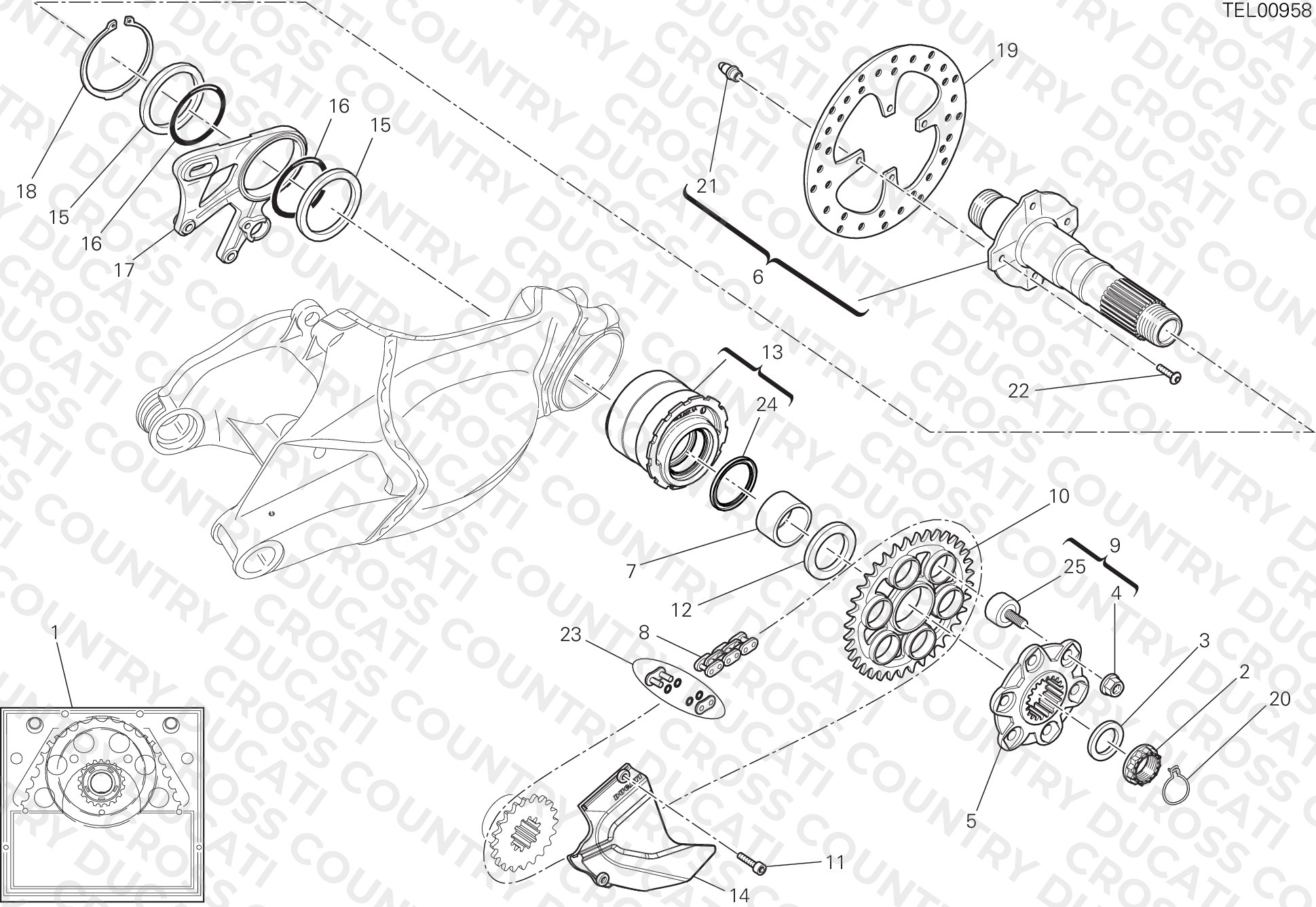 Rear Wheel Spindle