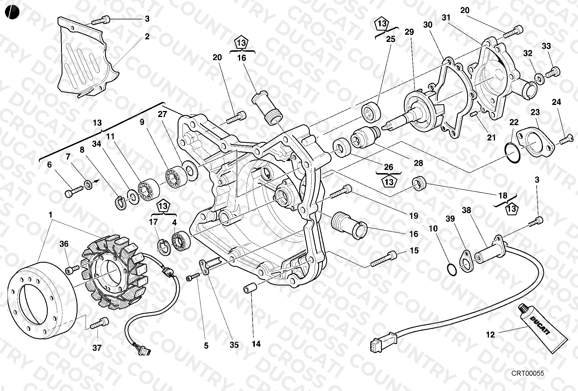 Generator Cover - Water Pump