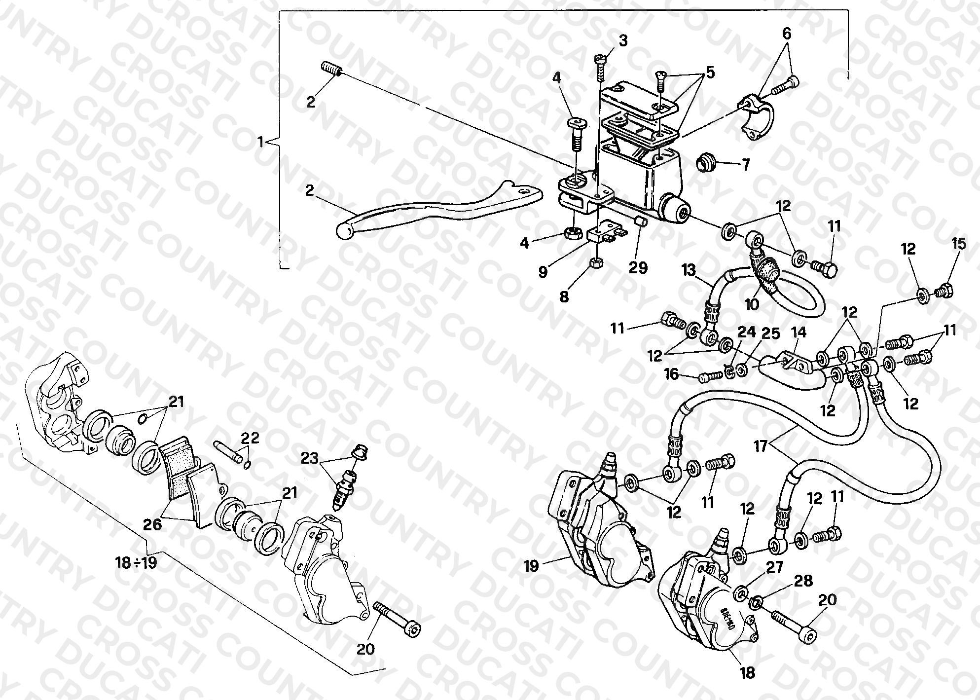 Front Brake System MY91