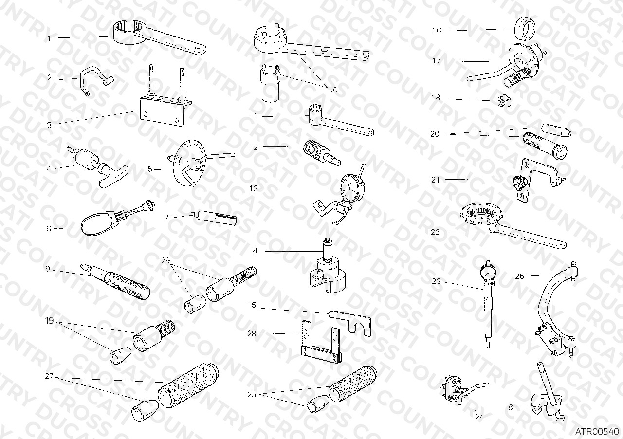 Workshop Service Tools, Engine