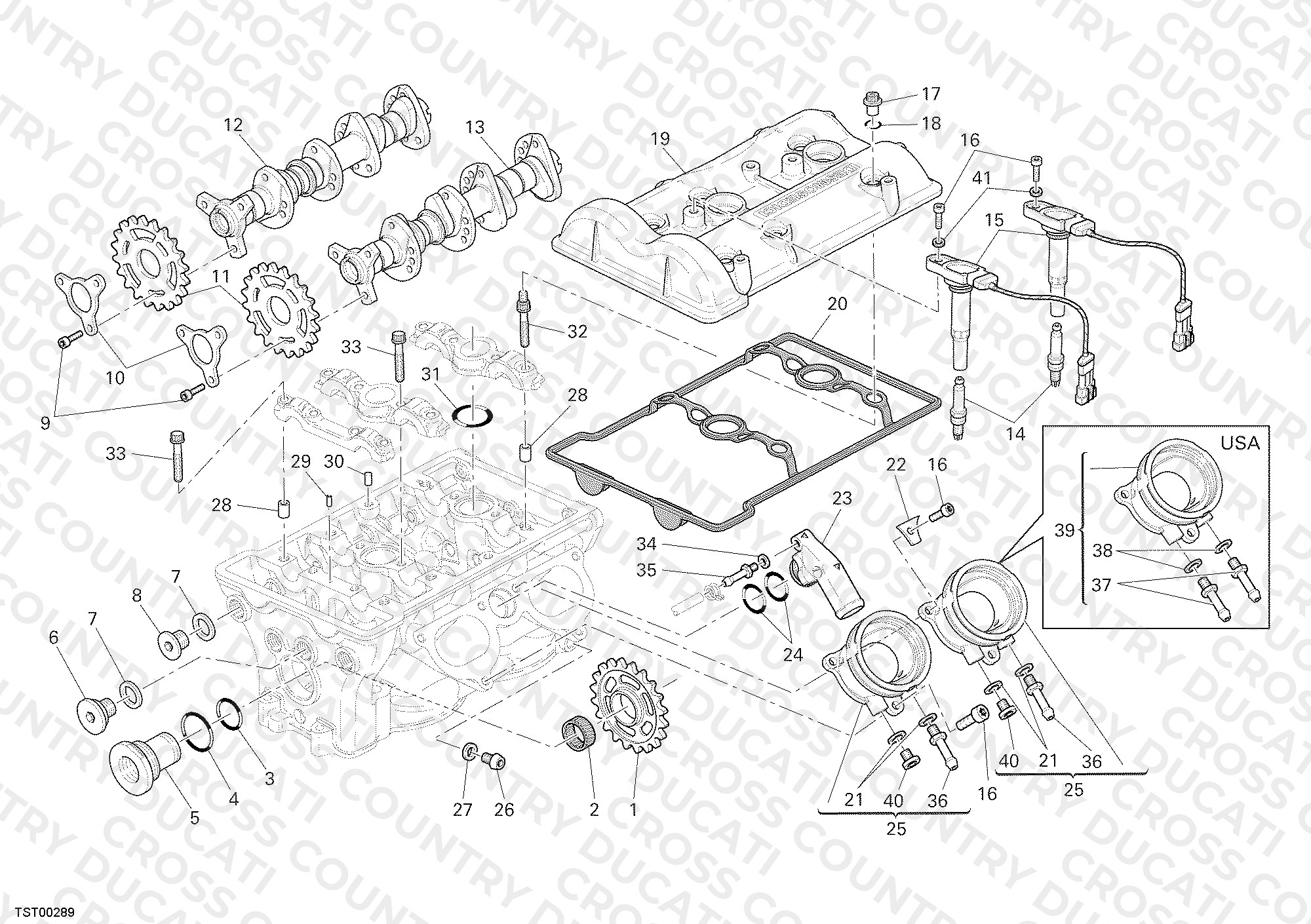 Vertical Head Camshaft