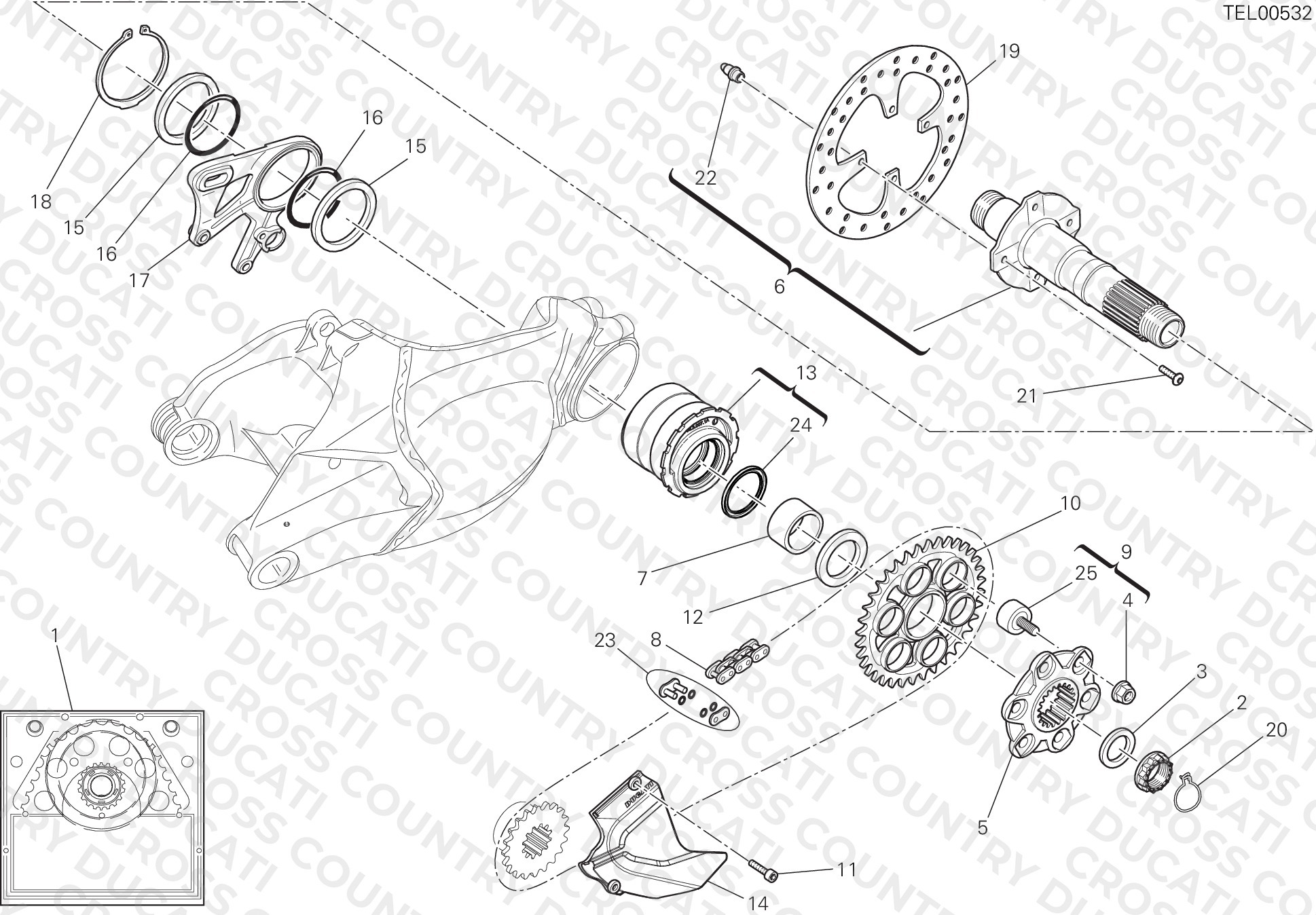 Rear Wheel Spindle