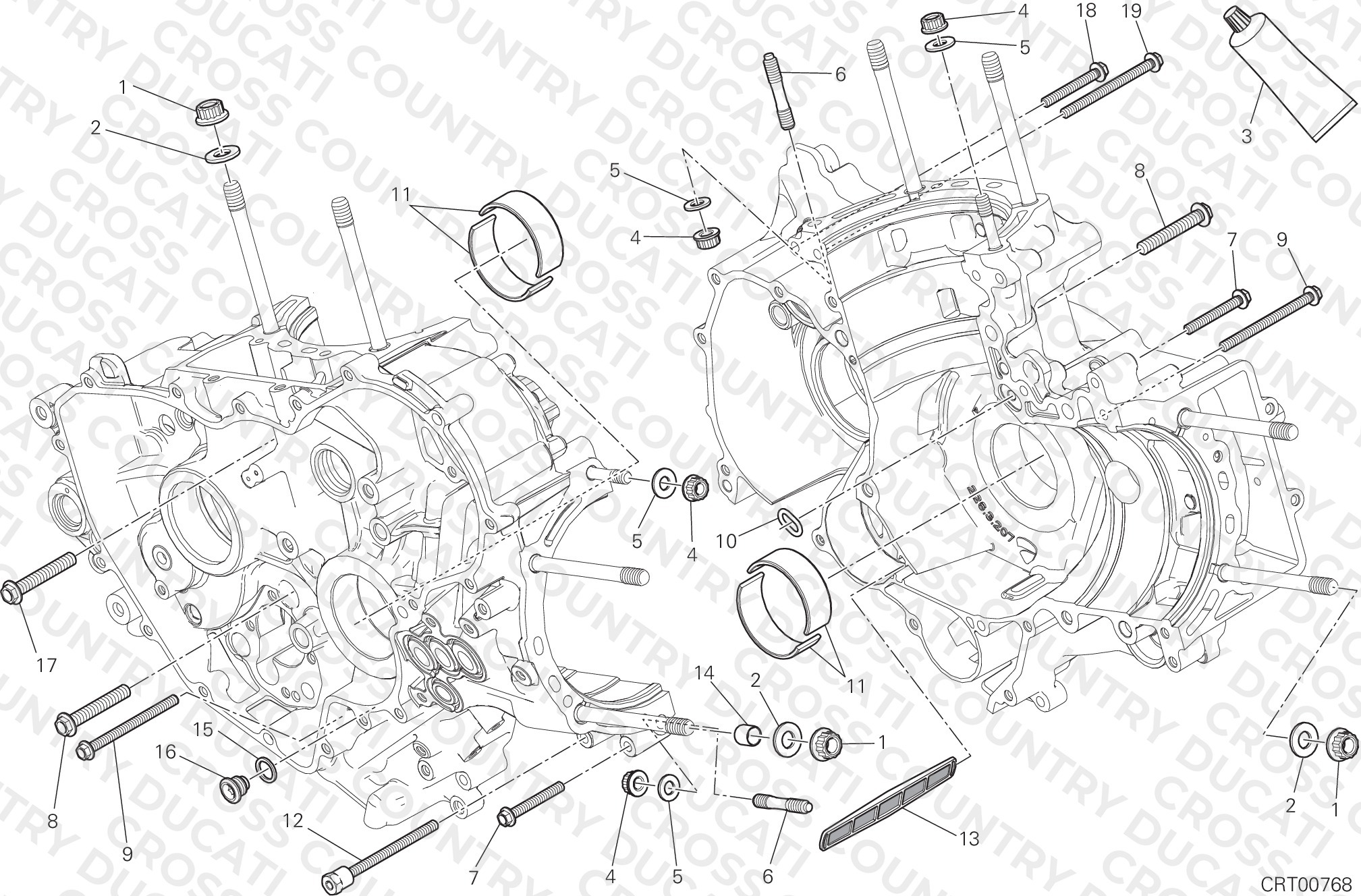 Half-Crankcases Pair