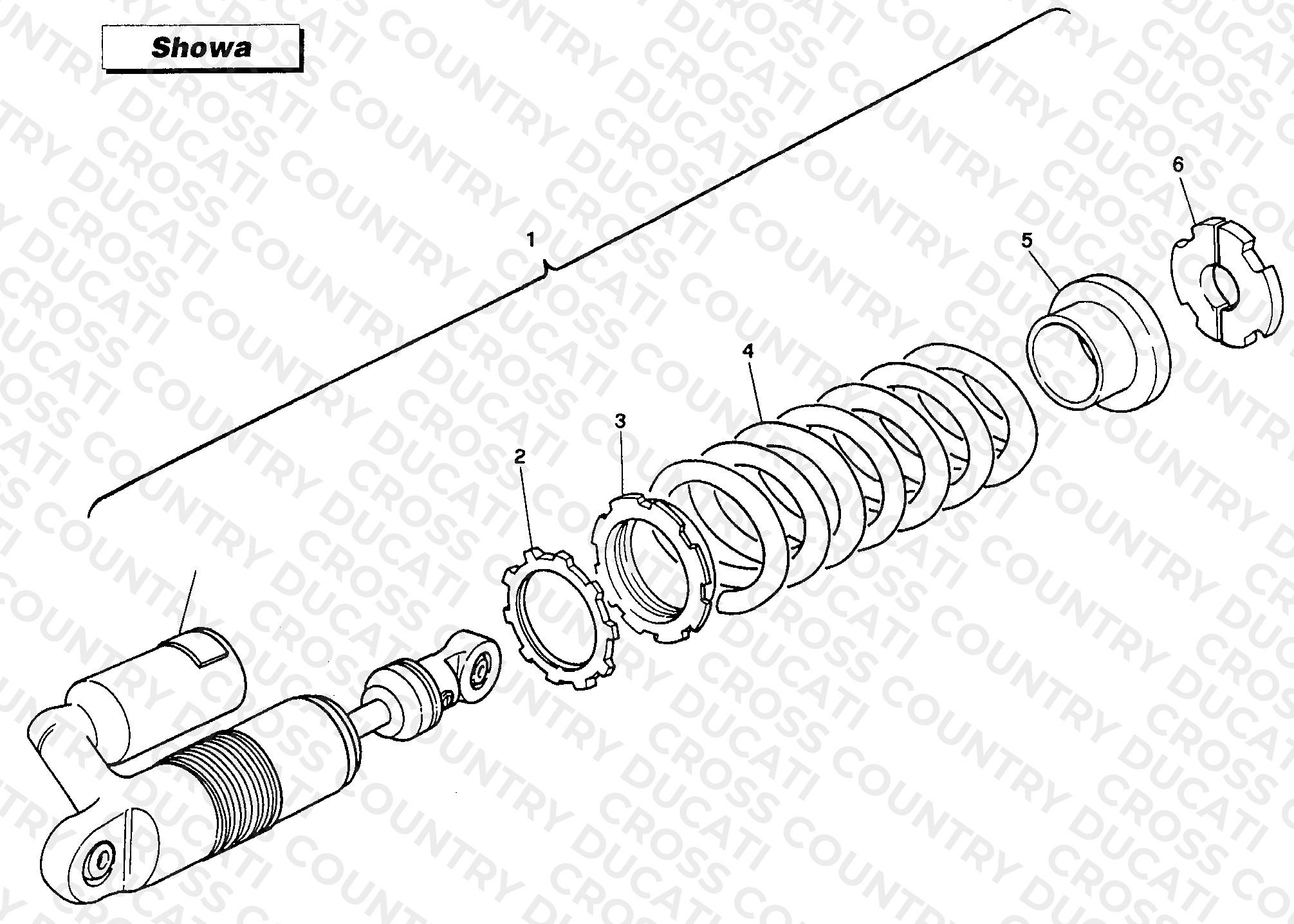 Rear Shock Absorber Showa