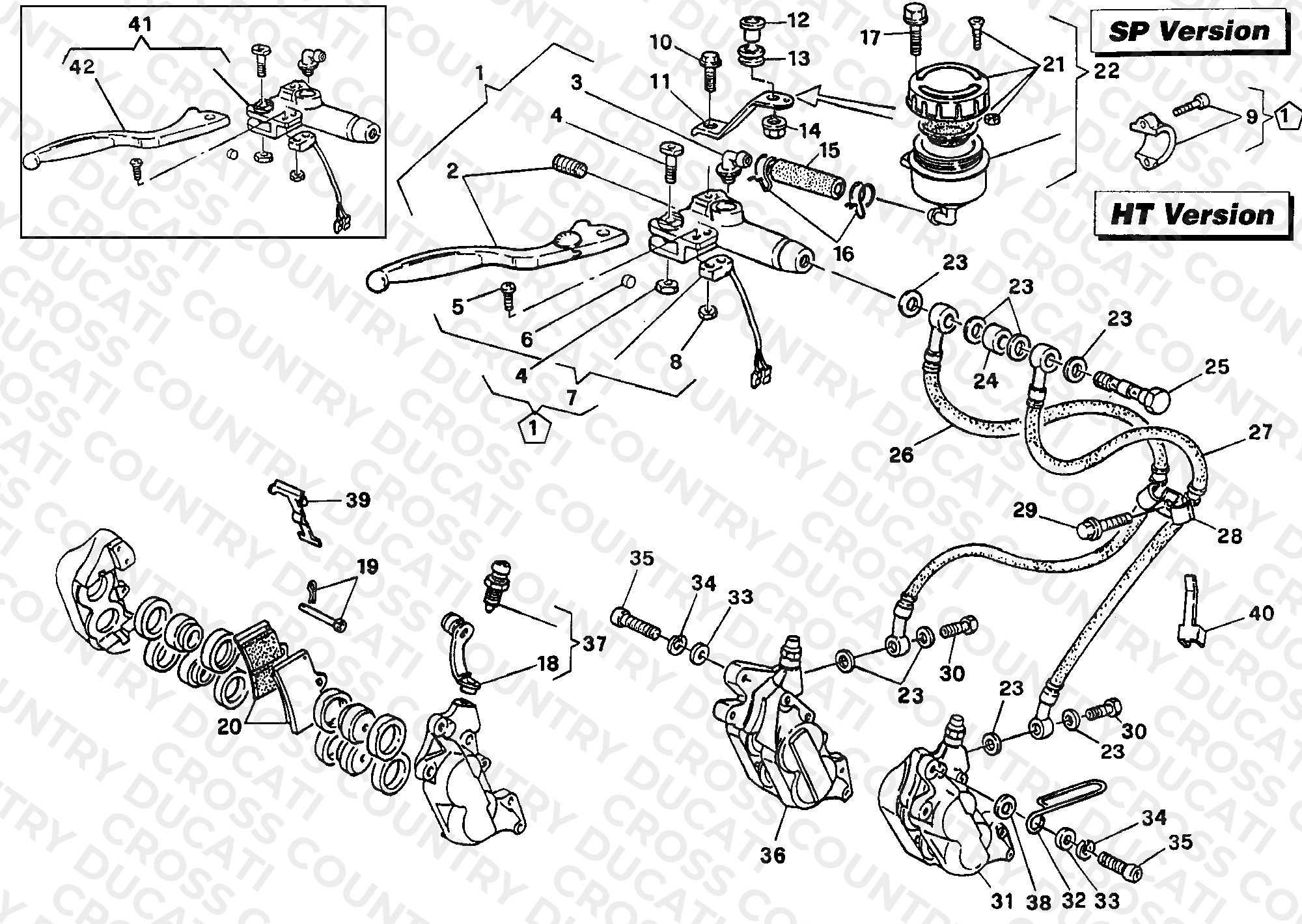 Front Brake System Ht, Sp