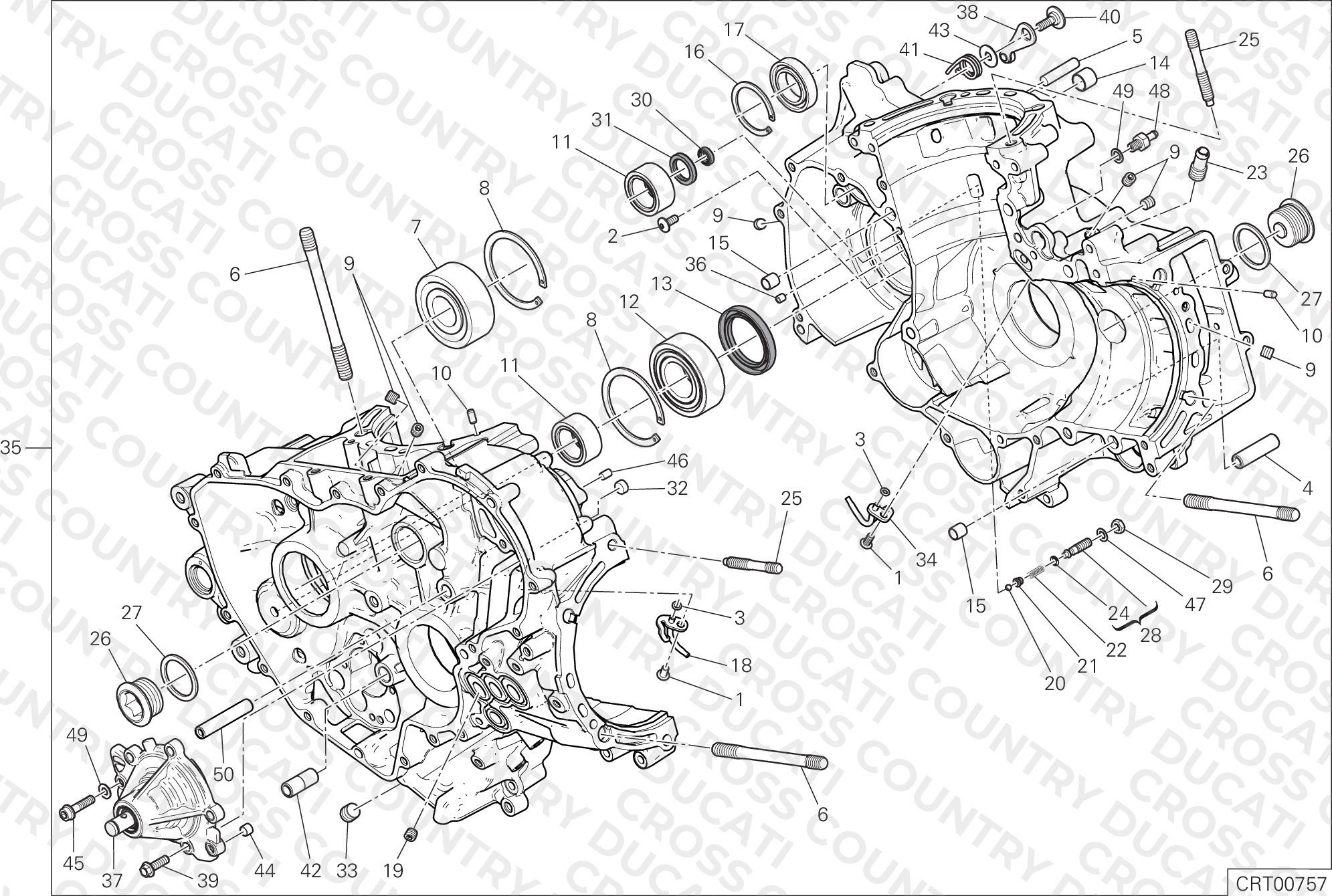 Half-Crankcases Pair