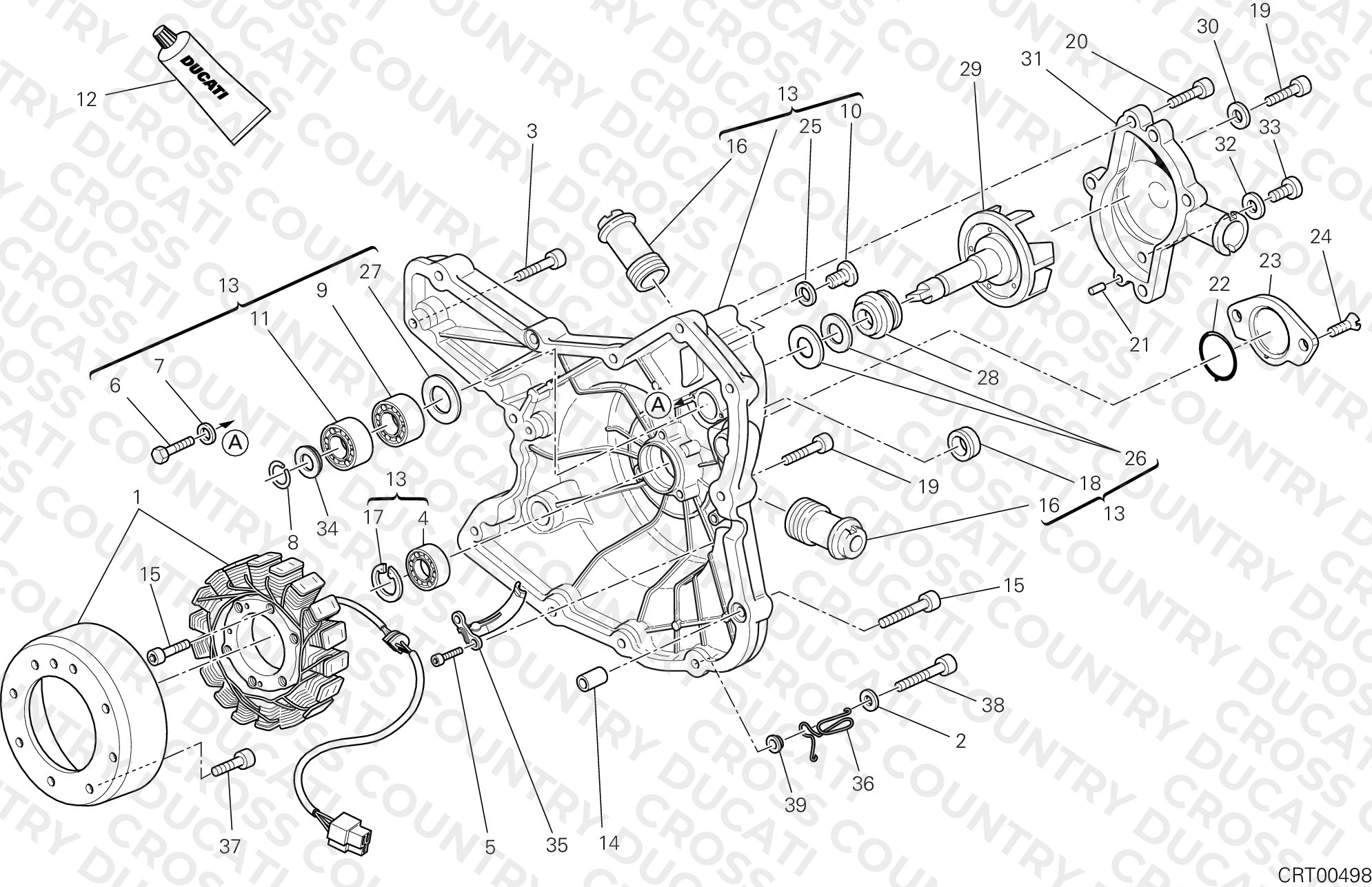 Generator Cover - Water Pump