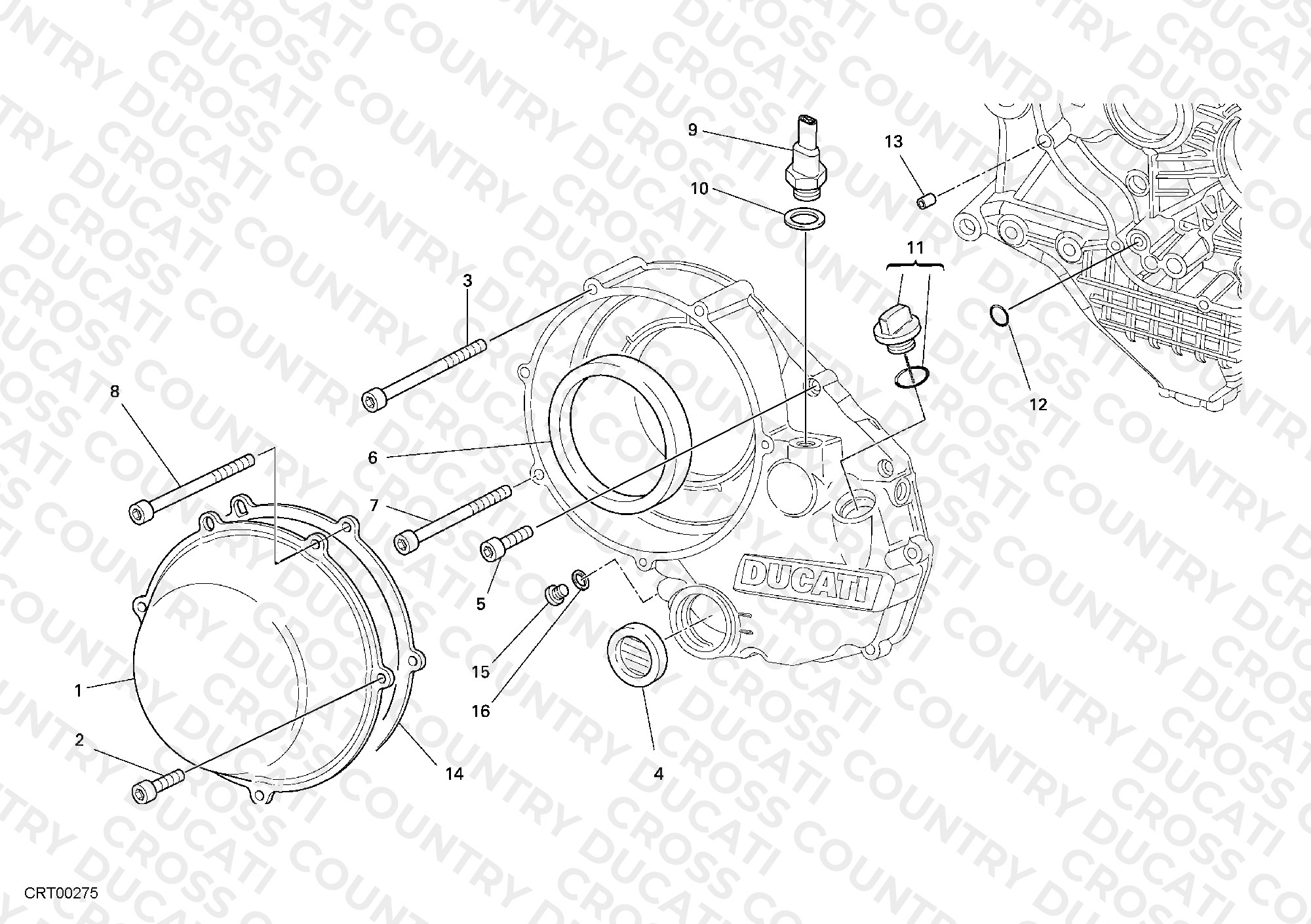 Clutch Cover, Outer