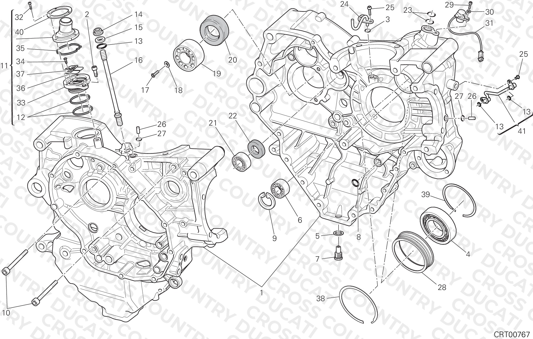 Half-Crankcases Pair