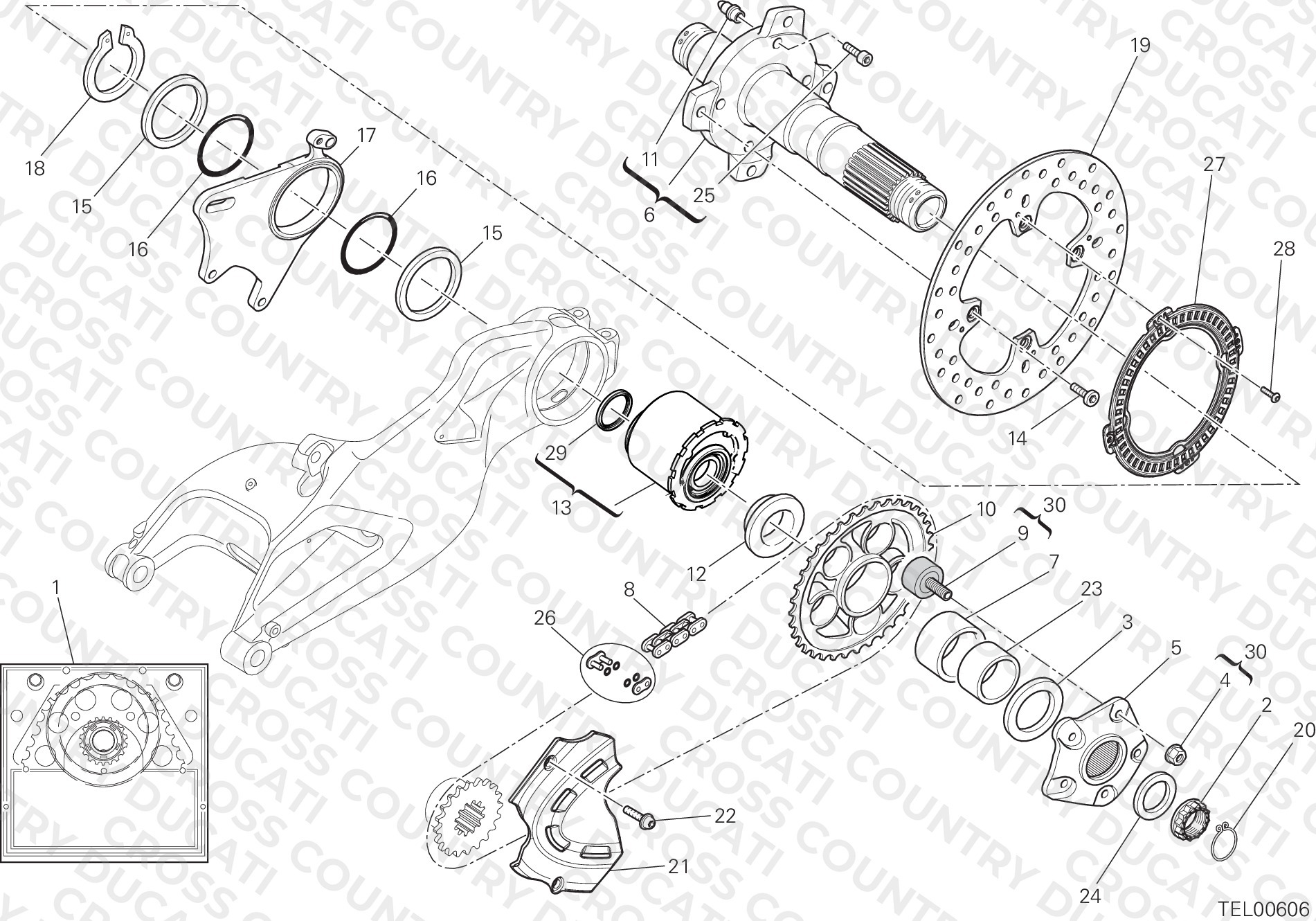 Rear Wheel Spindle