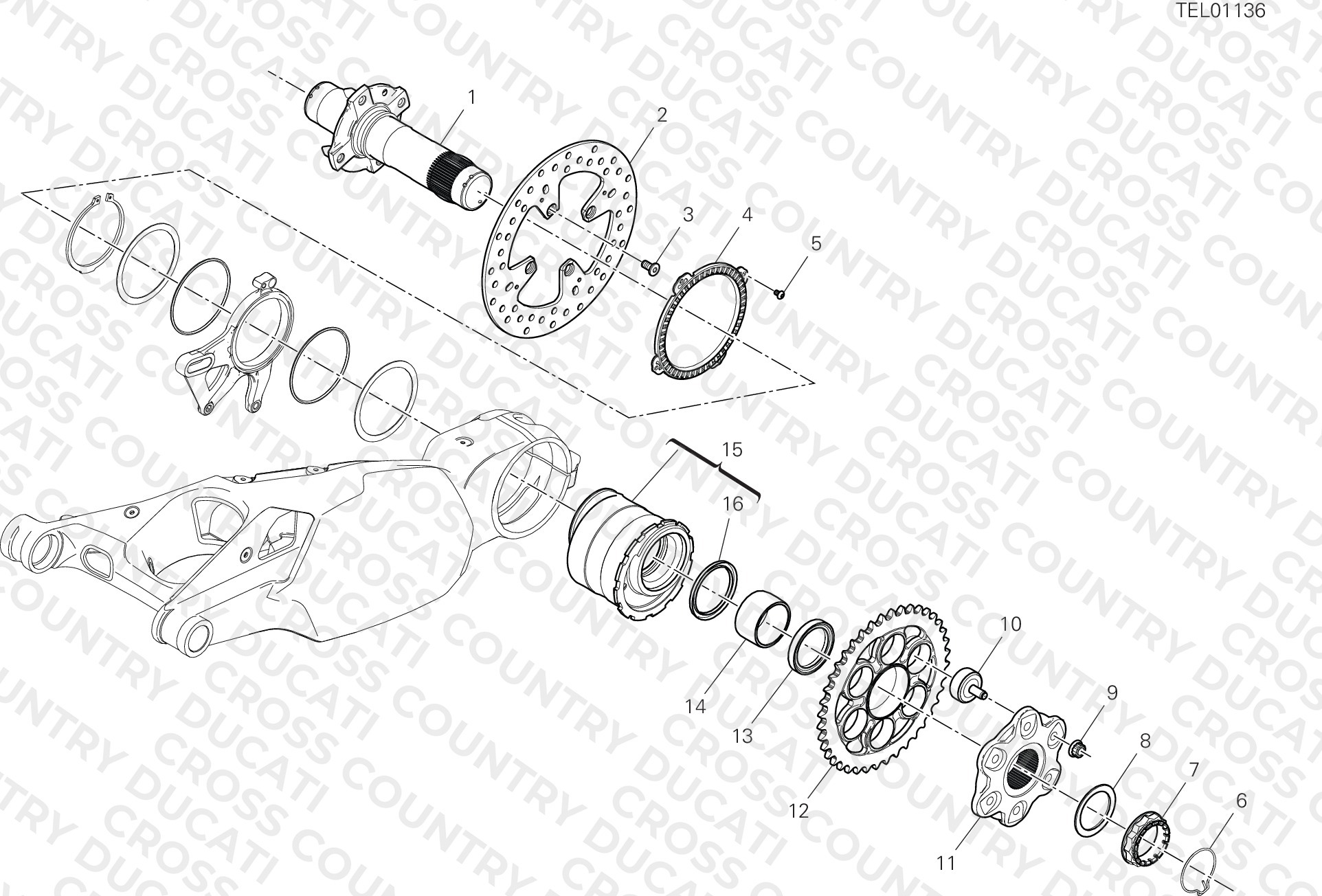 Rear Wheel Spindle