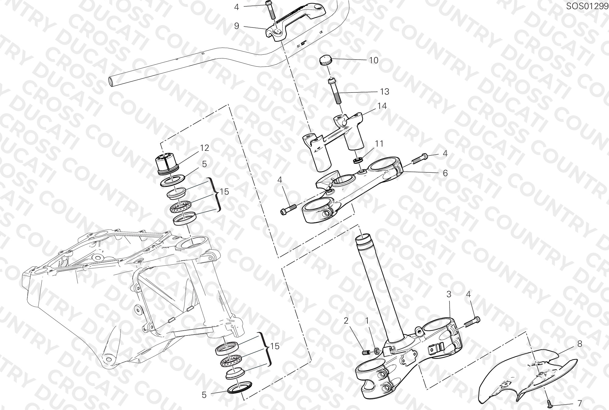 Steering Head Base Assembly
