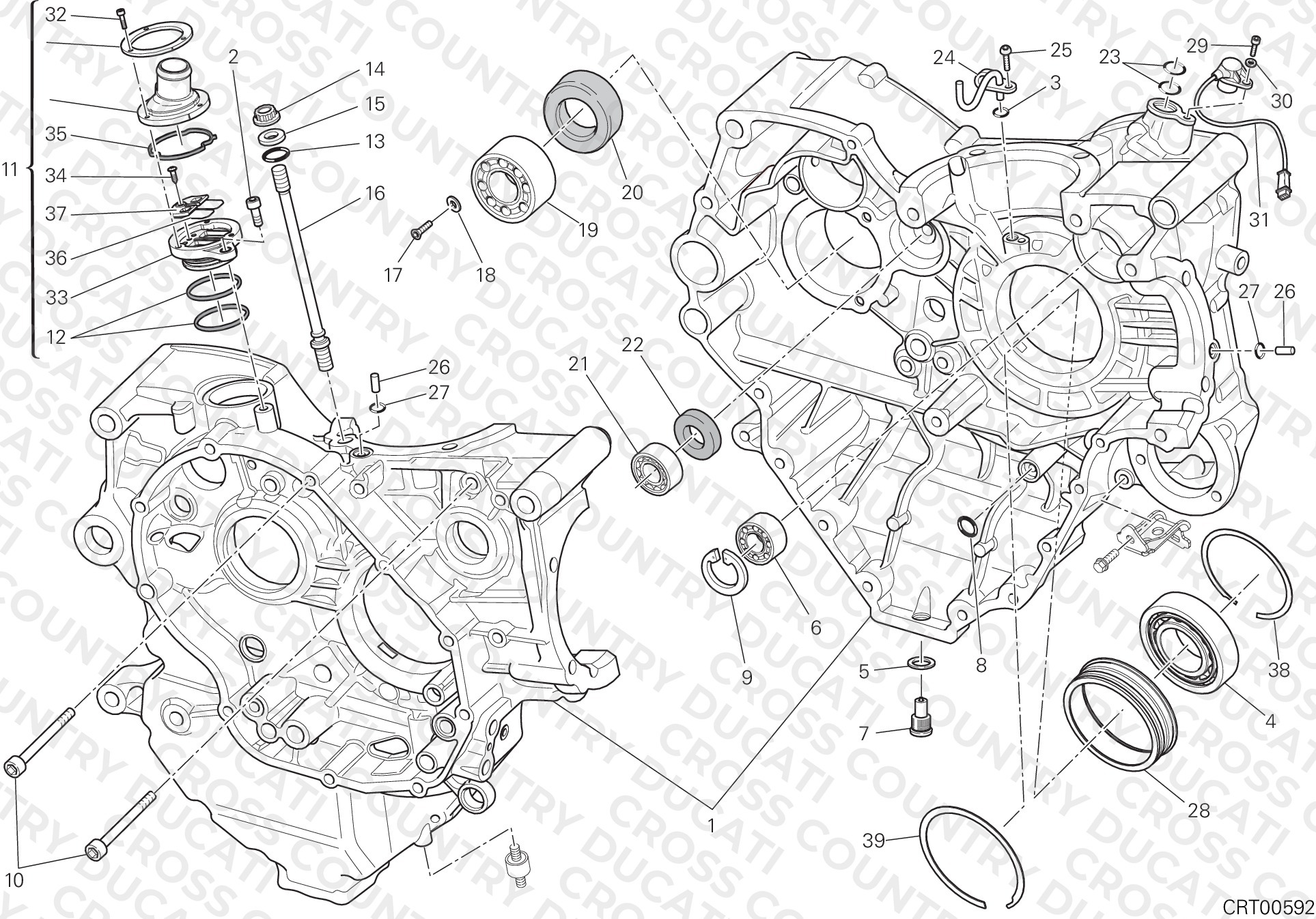 Half-Crankcases Pair