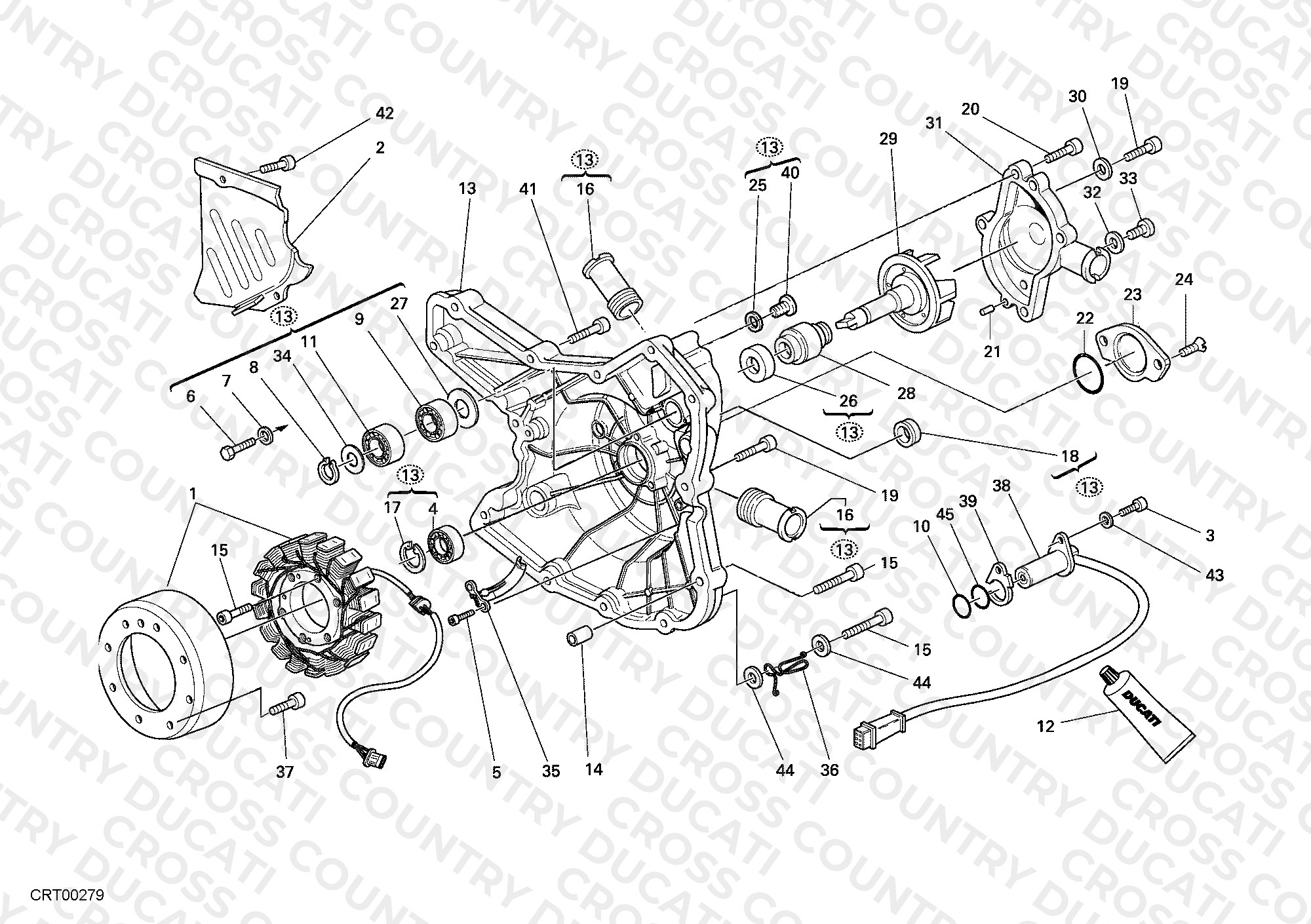 Generator Cover - Water Pump