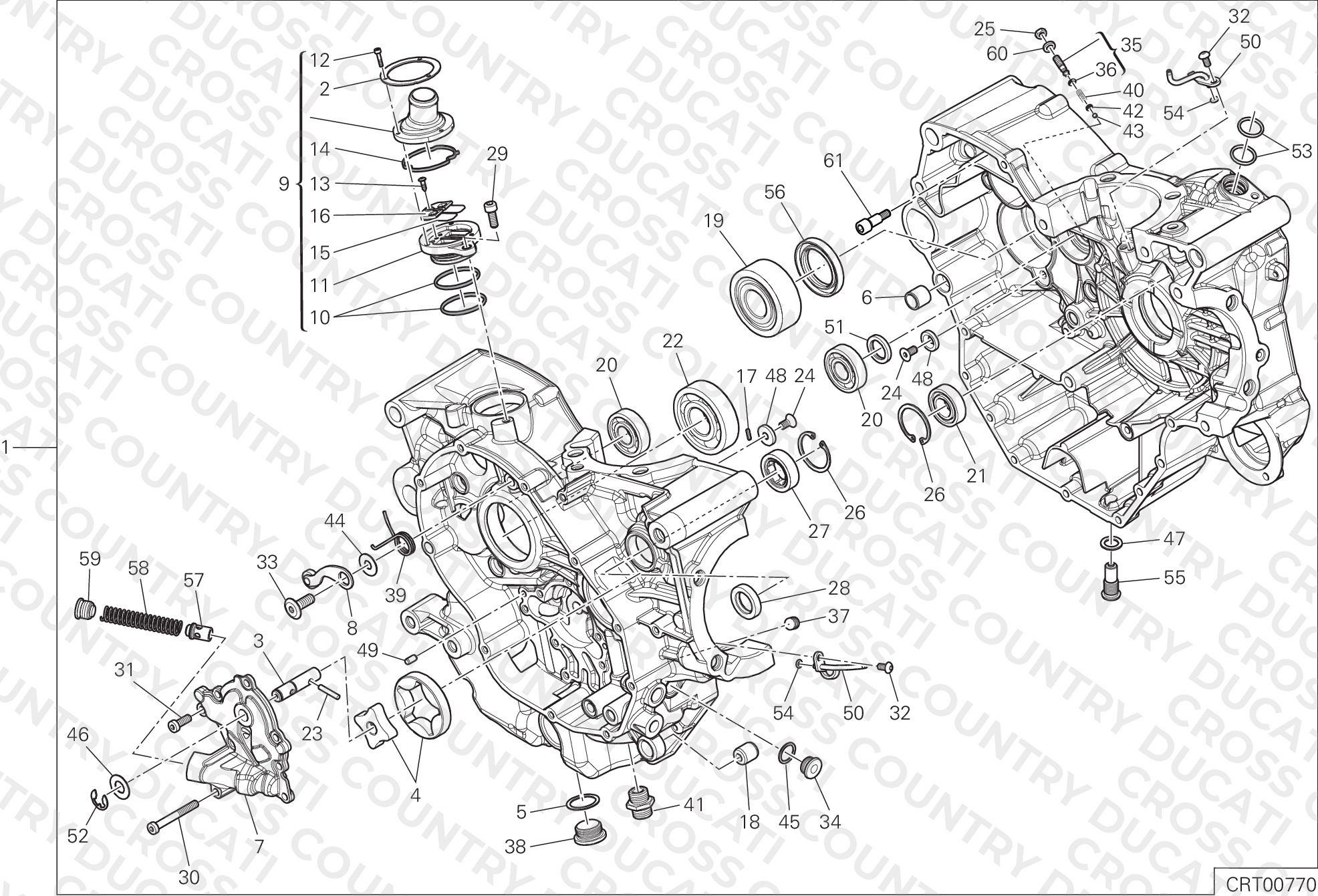 Half-Crankcases Pair