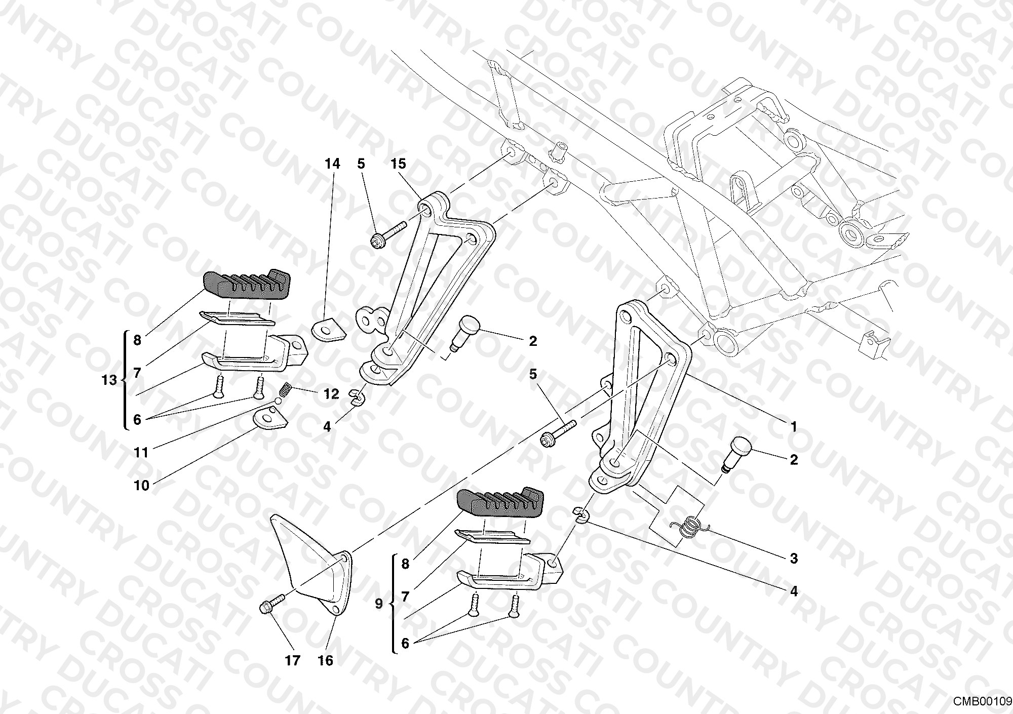Footrests, Right