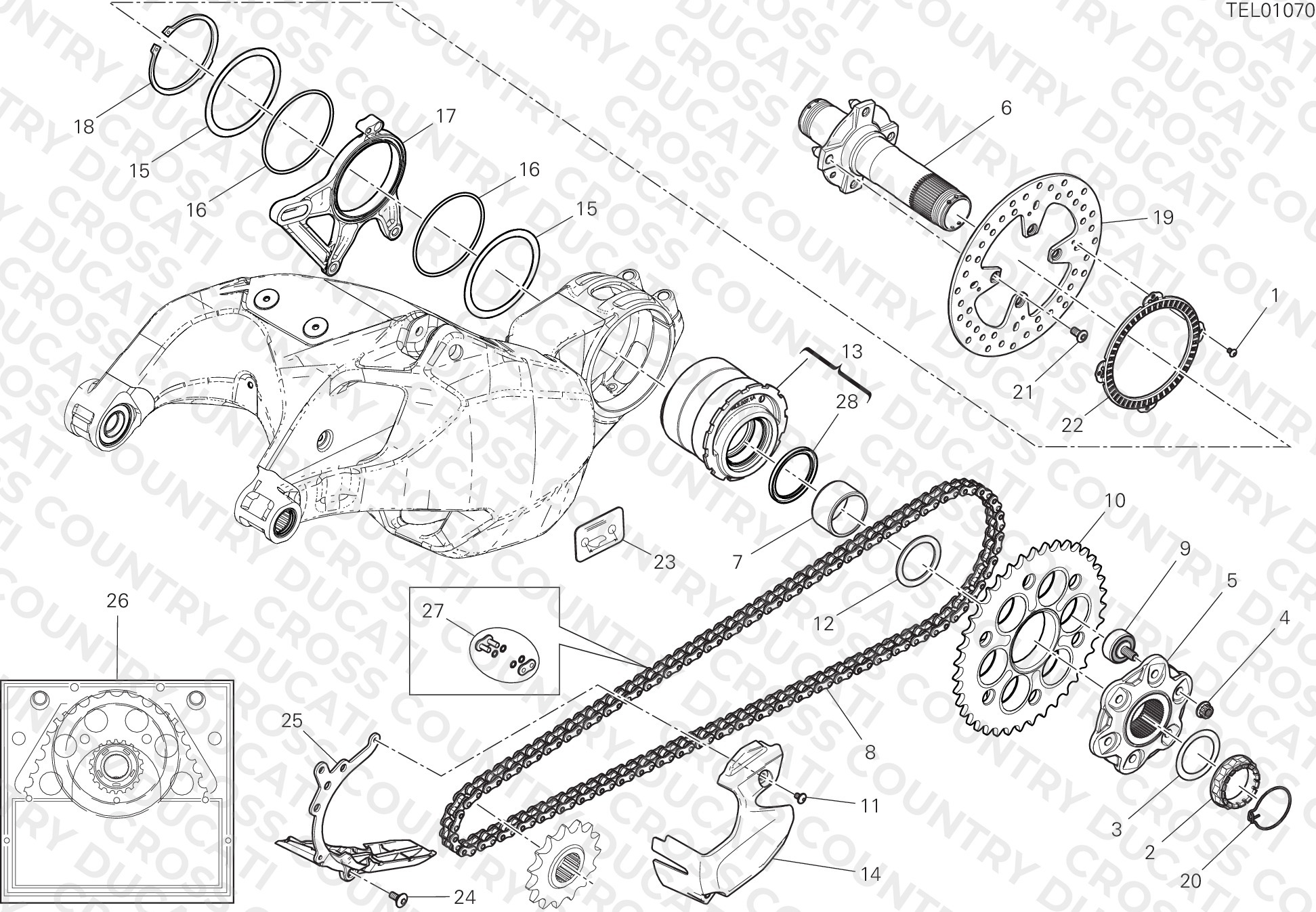 Rear Wheel Spindle