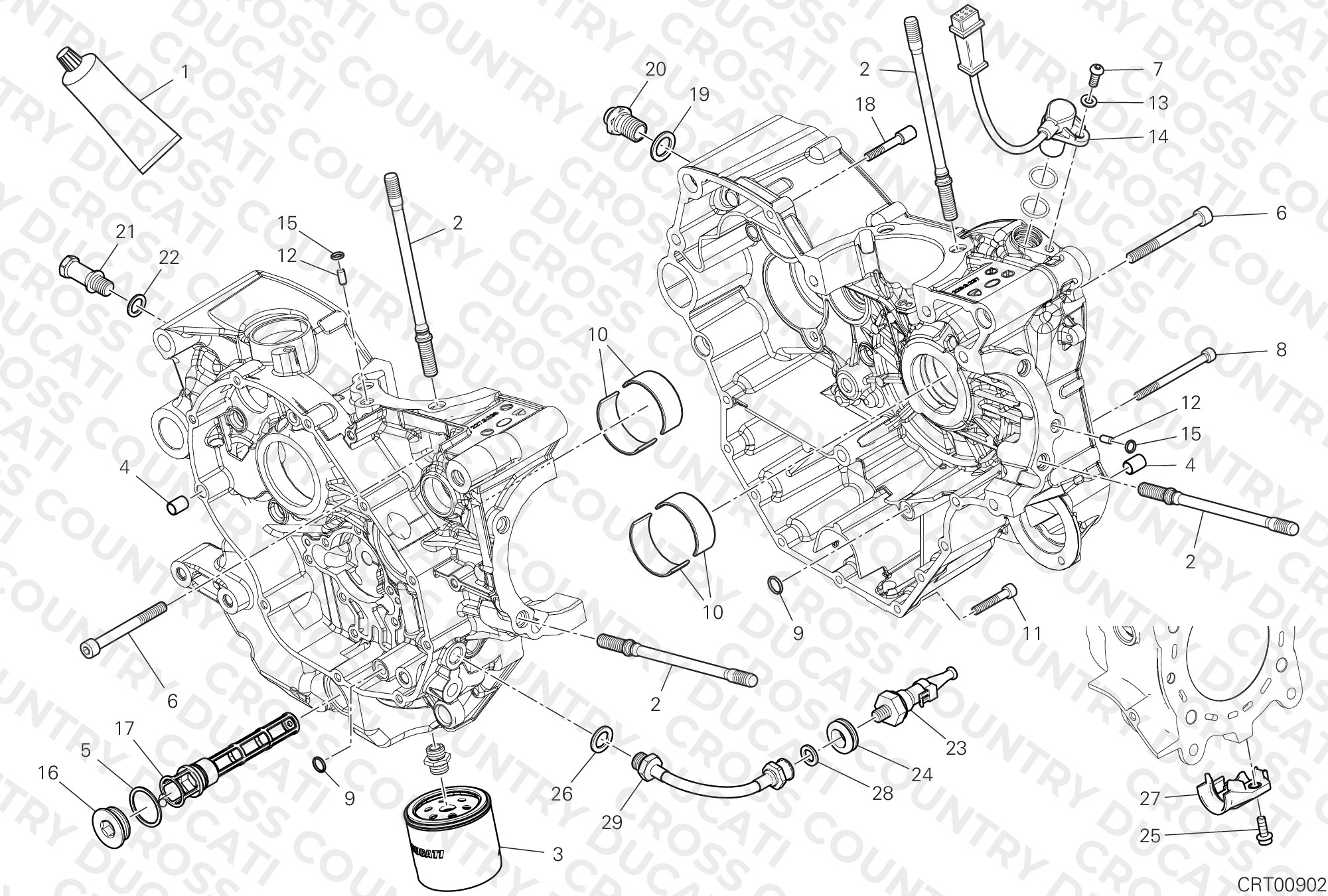 Half-Crankcases Pair