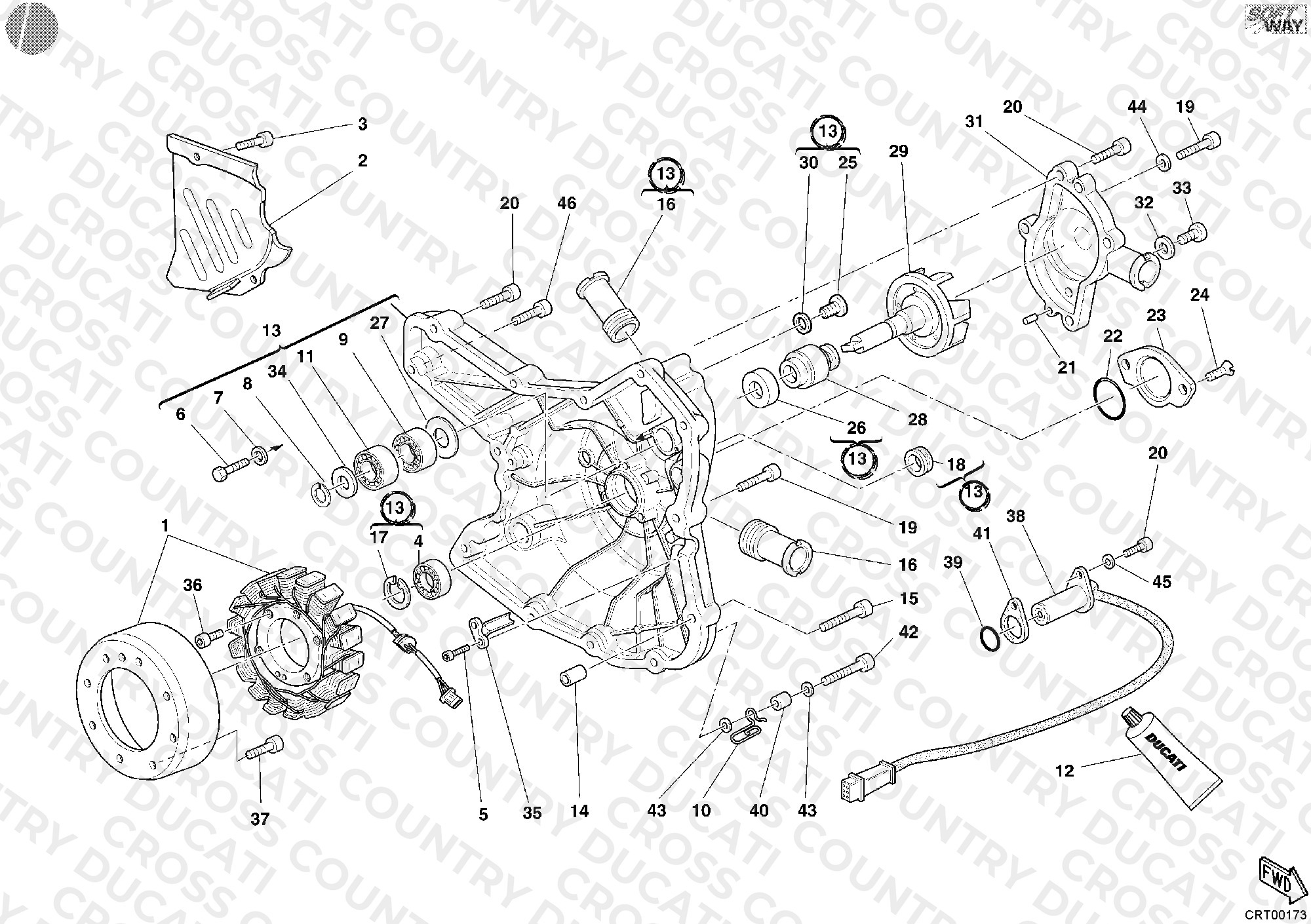 Generator Cover - Water Pump