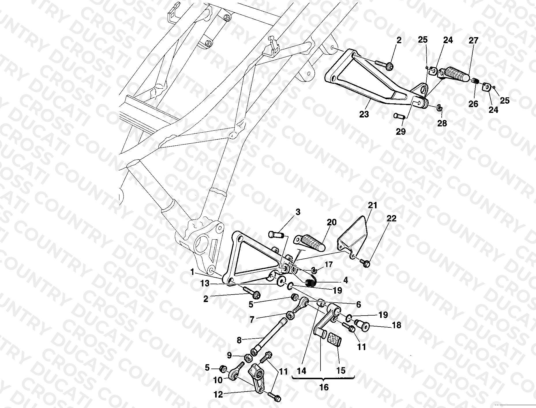 Footrests, Left
