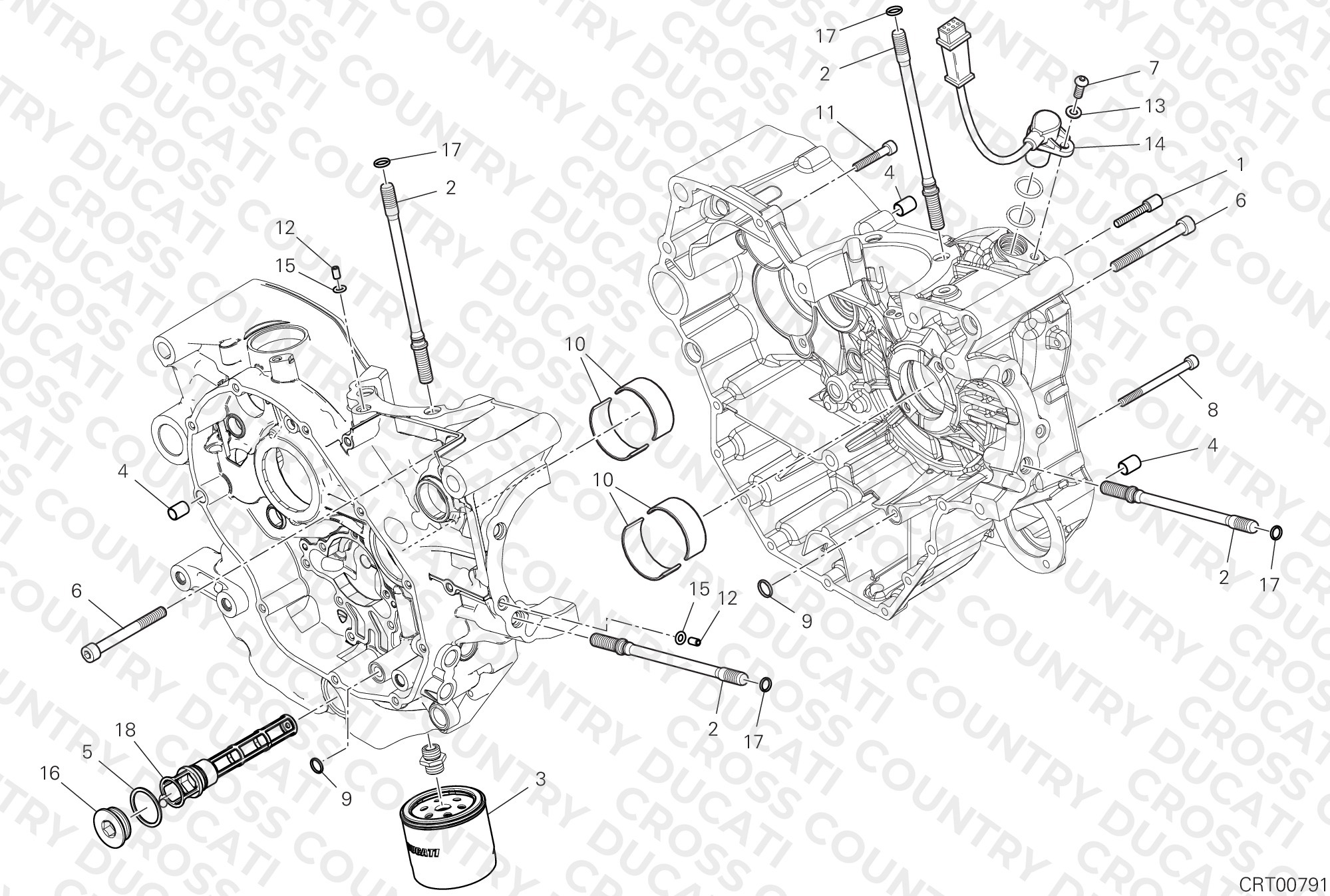 Half-Crankcases Pair