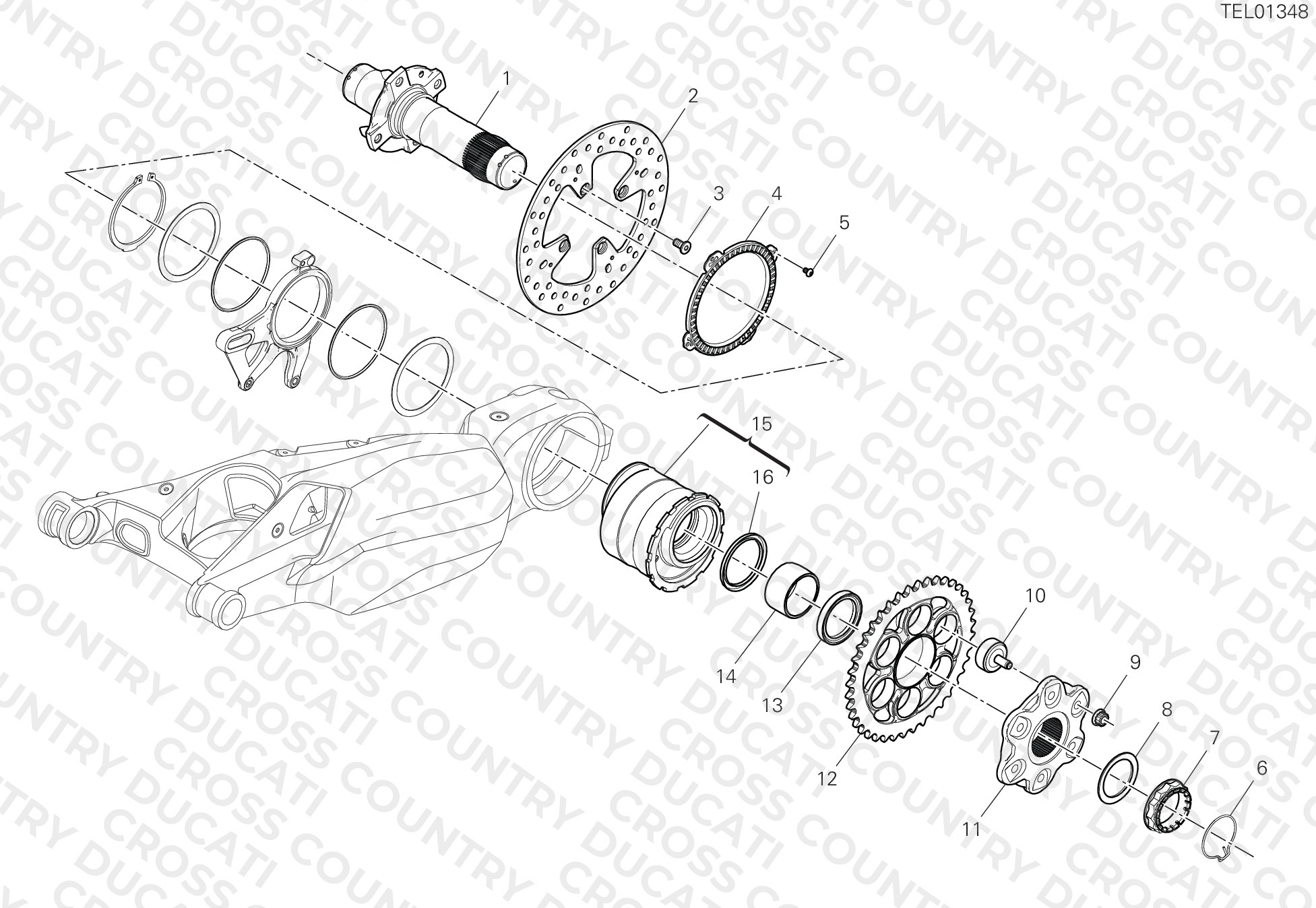 Rear Wheel Spindle