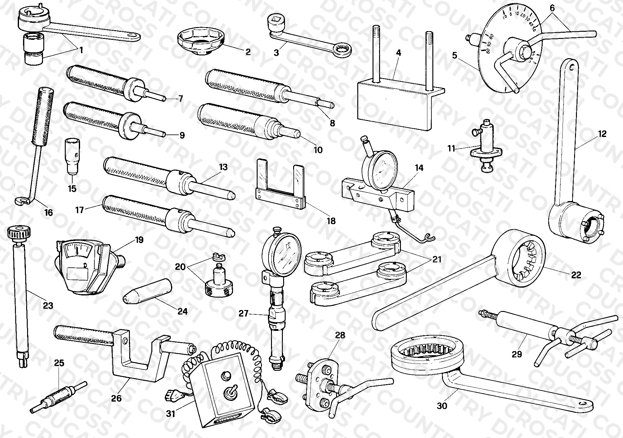 Workshop Service Tools, Engine
