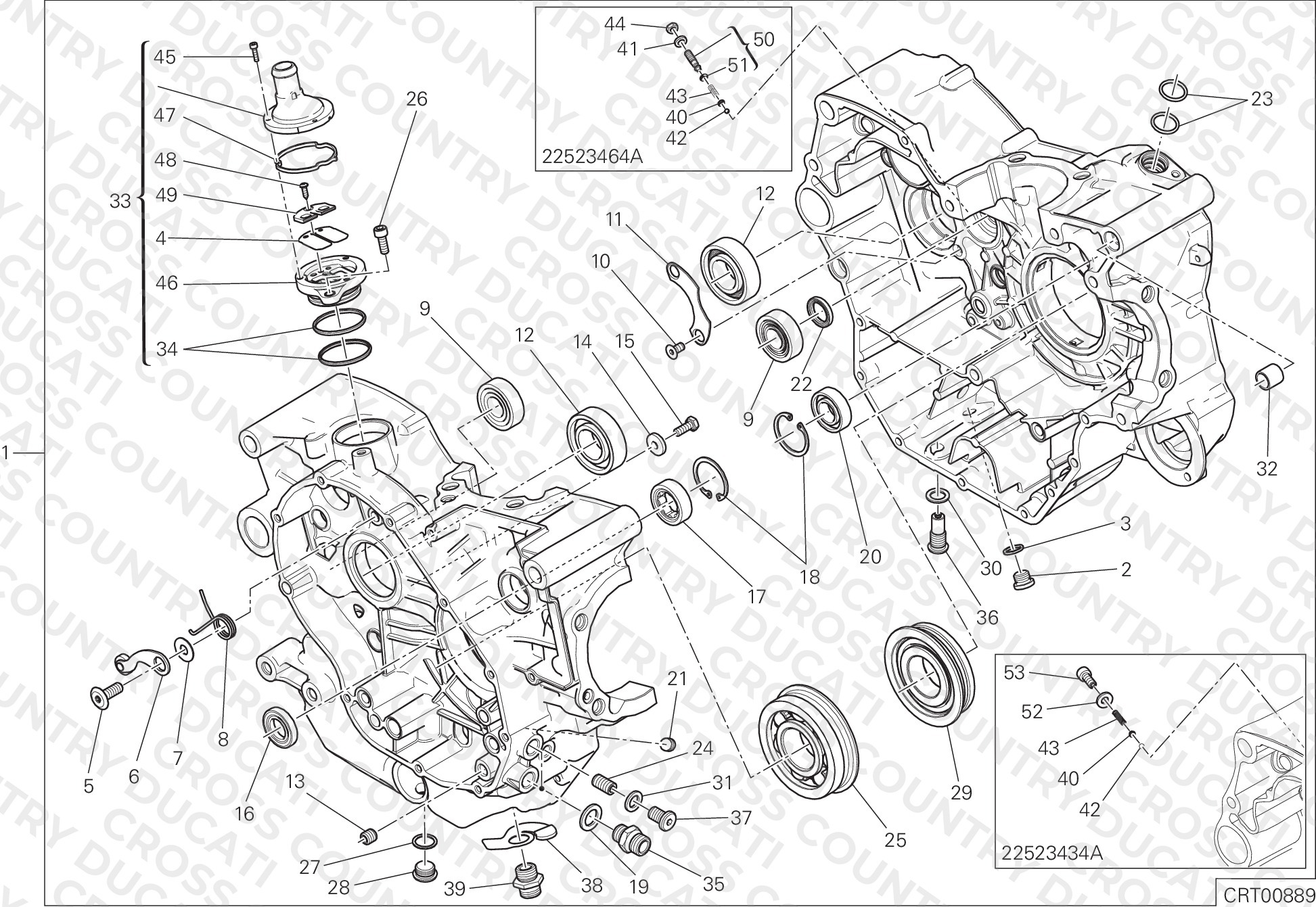 Complete Half-Crankcases Pair
