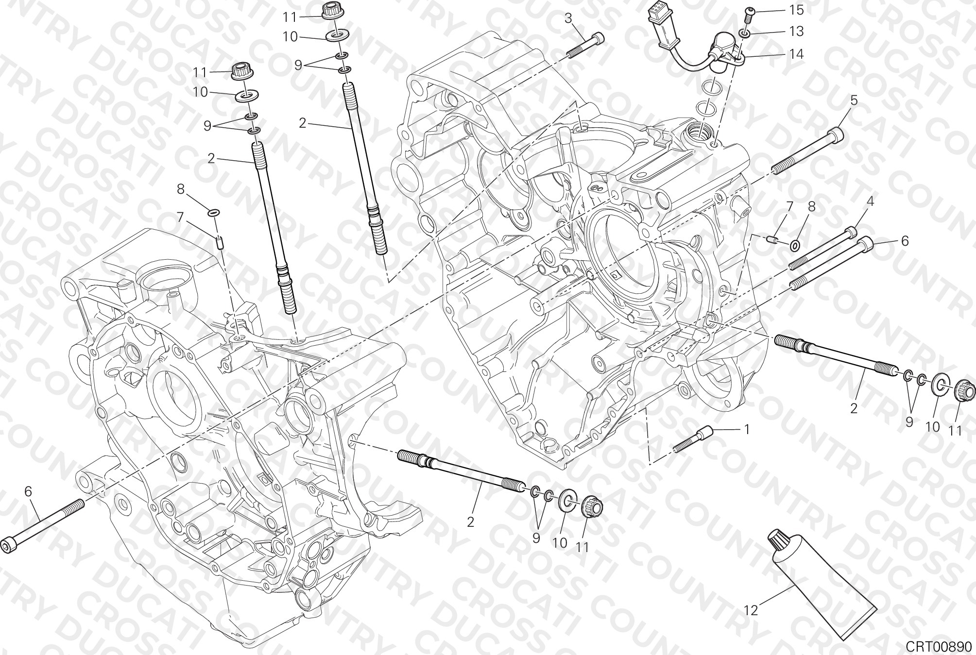 Half-Crankcases Pair