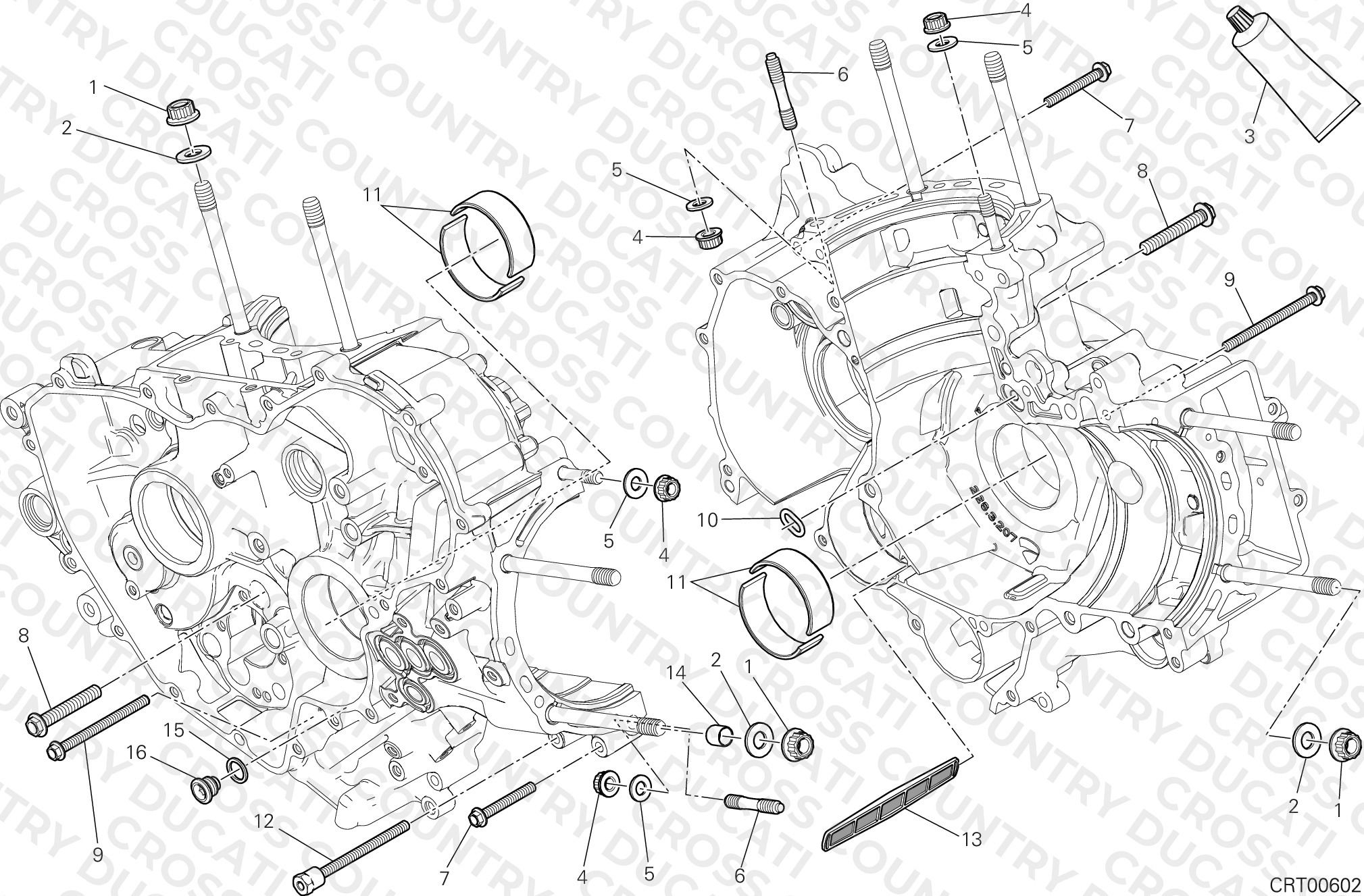 Half-Crankcases Pair