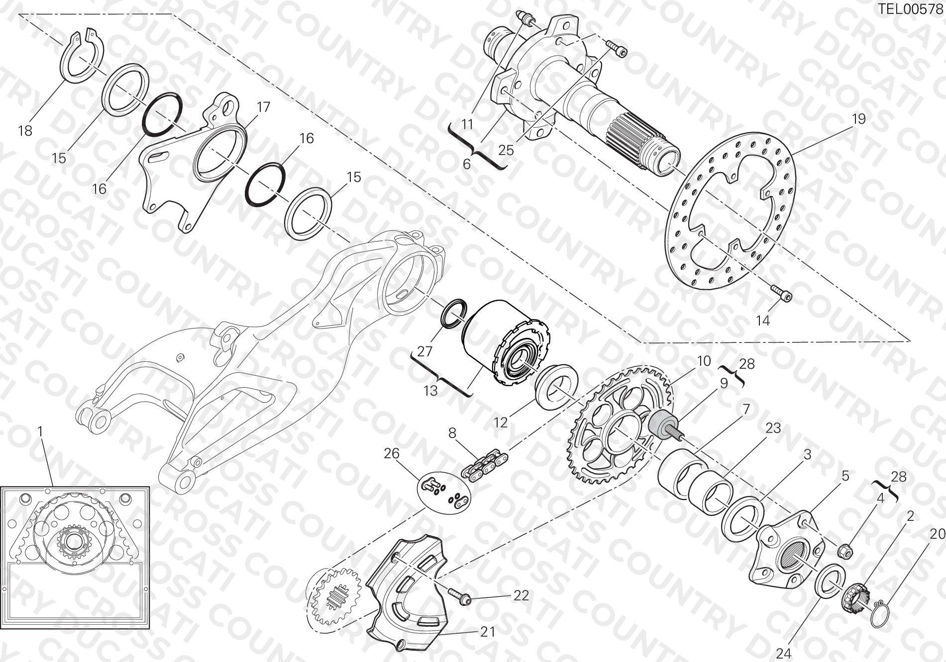 Rear Wheel Spindle