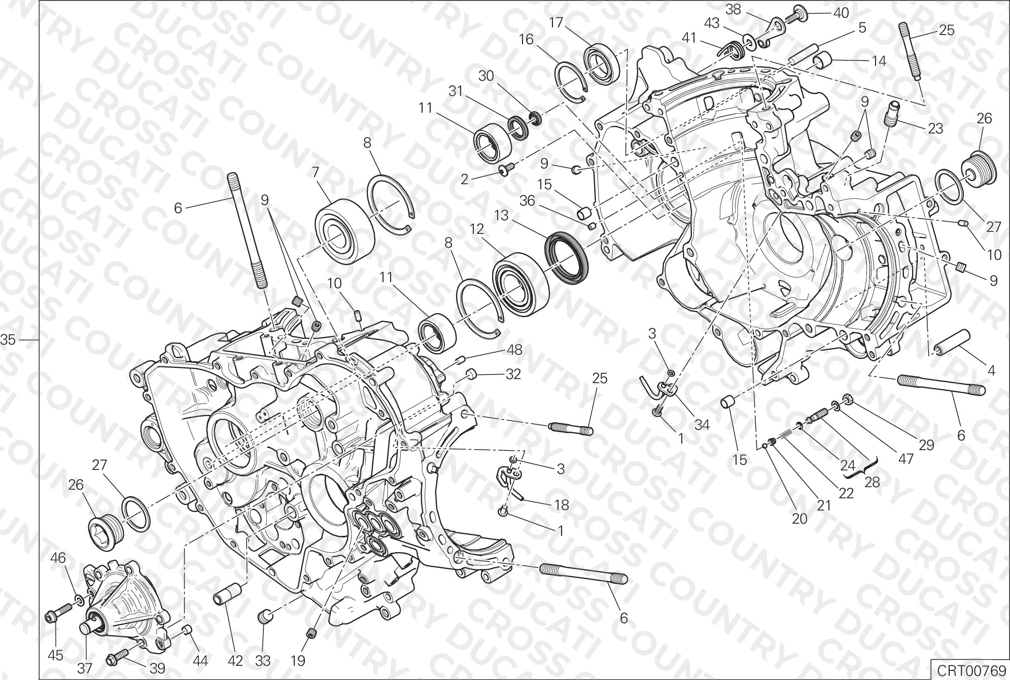 Half-Crankcases Pair