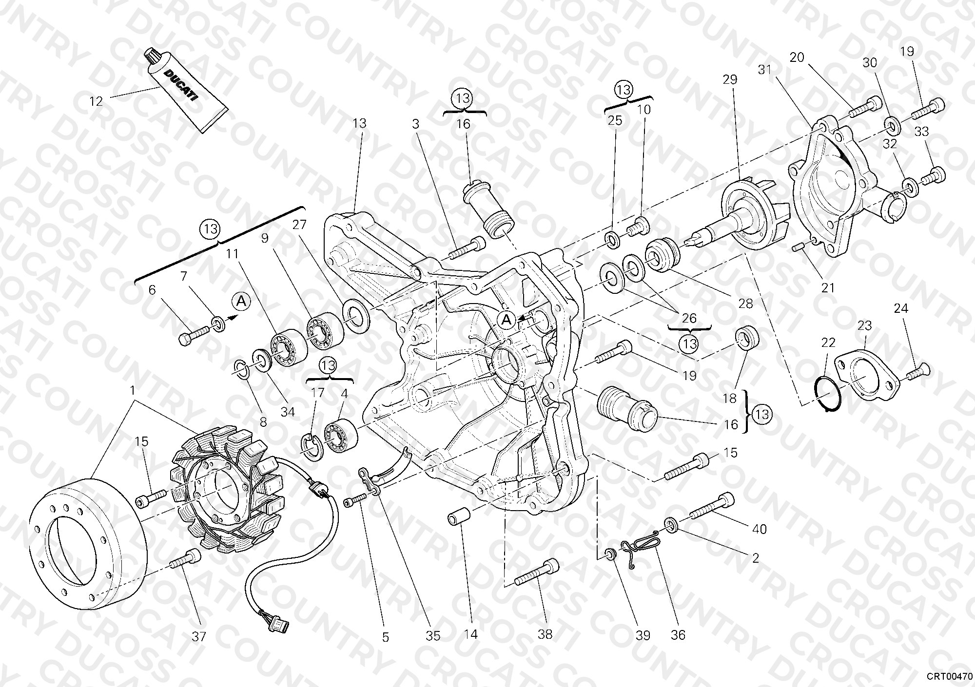 Generator Cover - Water Pump