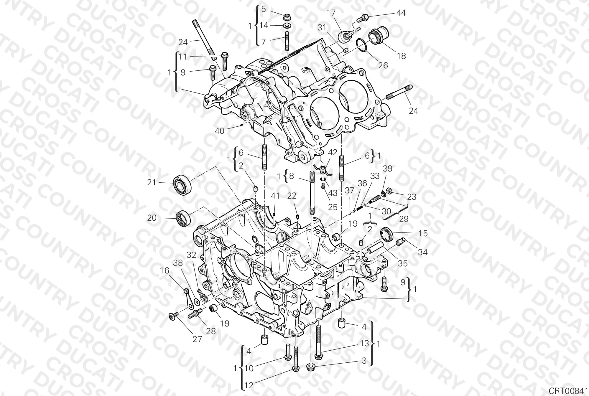 Half-Crankcases Pair