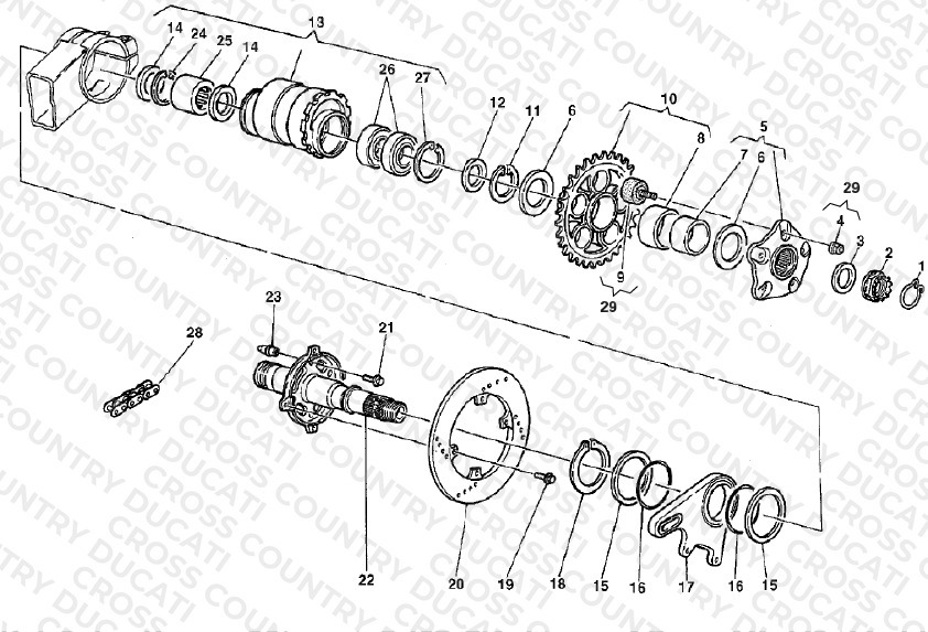 Hub, Rear Wheel