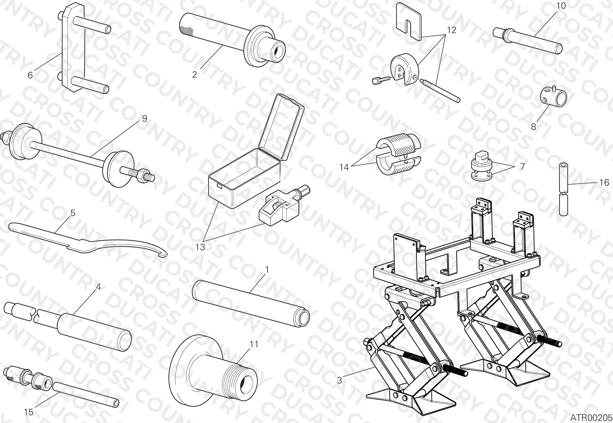 Workshop Service Tools, Frame