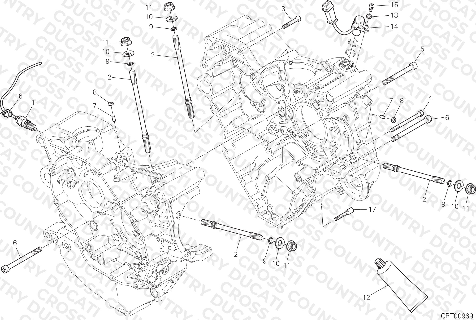 Half-Crankcases Pair