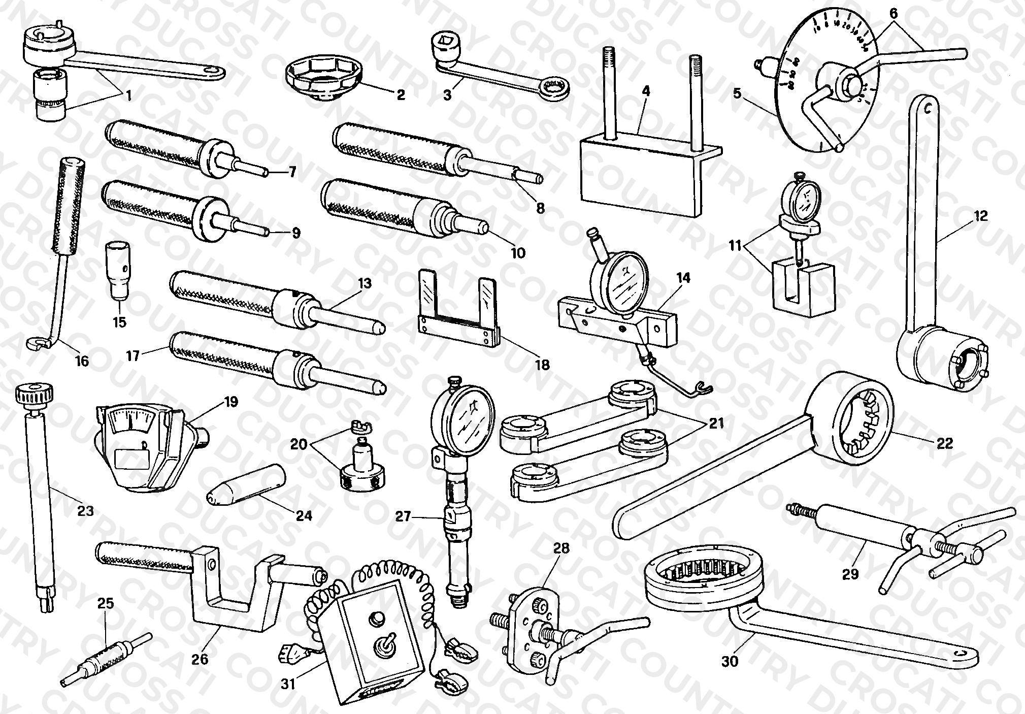 Workshop Service Tools, Engine