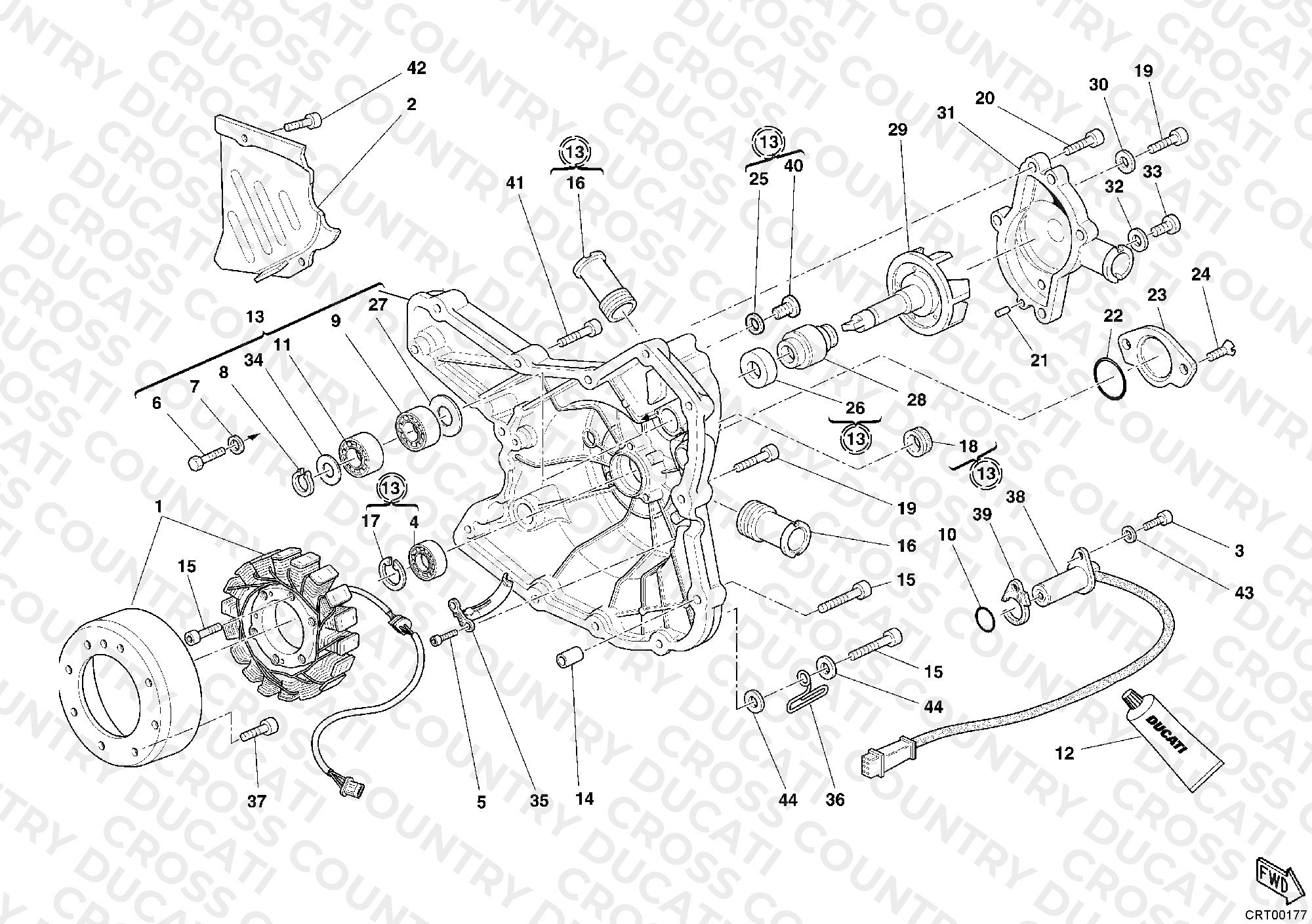 Generator Cover - Water Pump