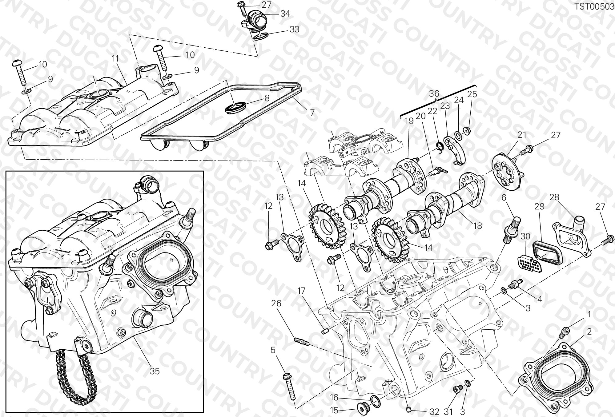 Vertical Cylinder Head - Timing