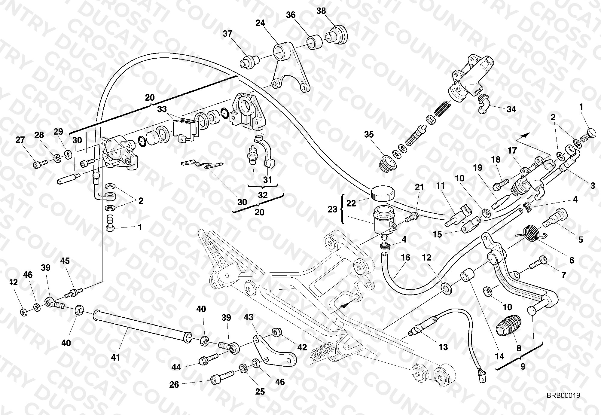 Rear Brake System M900SPECIAL