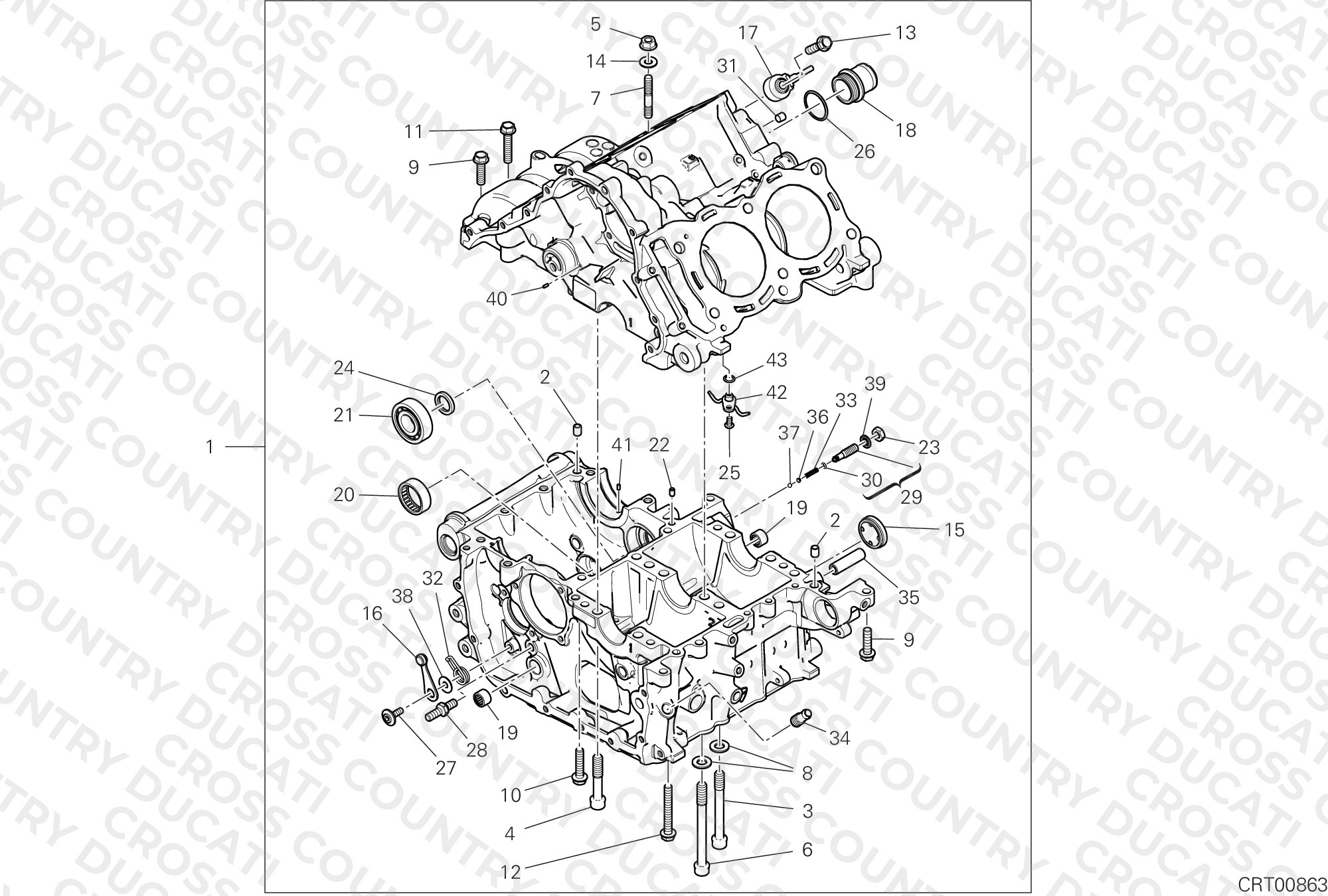 Half-Crankcases Pair