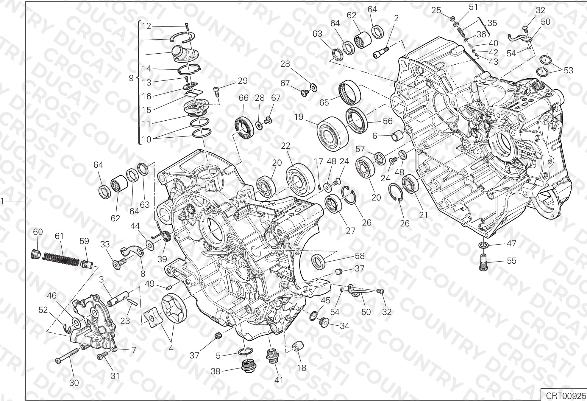 Half-Crankcases Pair